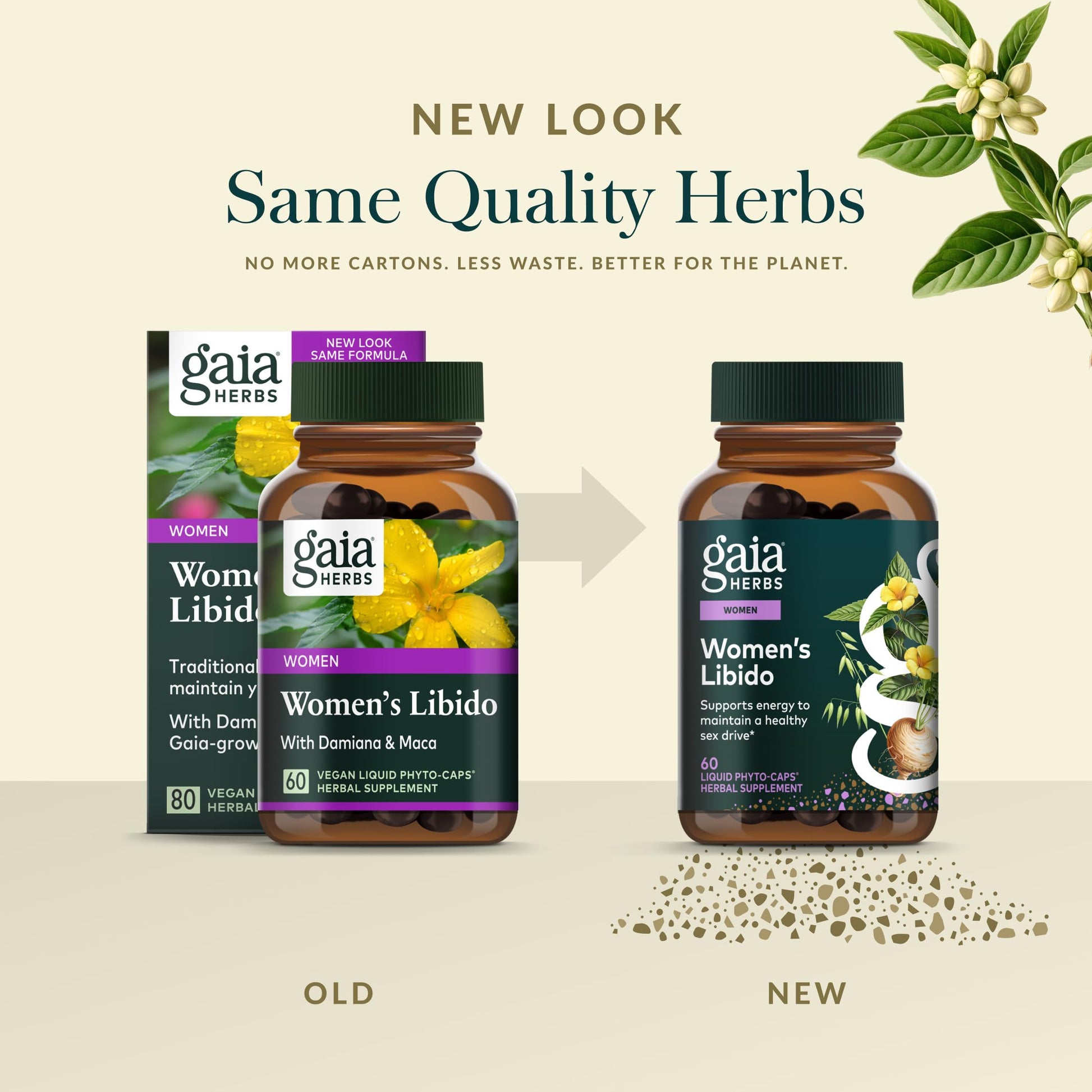 Gaia Herbs Womens Libido - Supports Energy to Maintain Healthy Libido* - with Tribulus & Horny Goat Weed - 60 Vegan Liquid Phyto-Caps (60 Servings) Gaia Herbs Au supplements