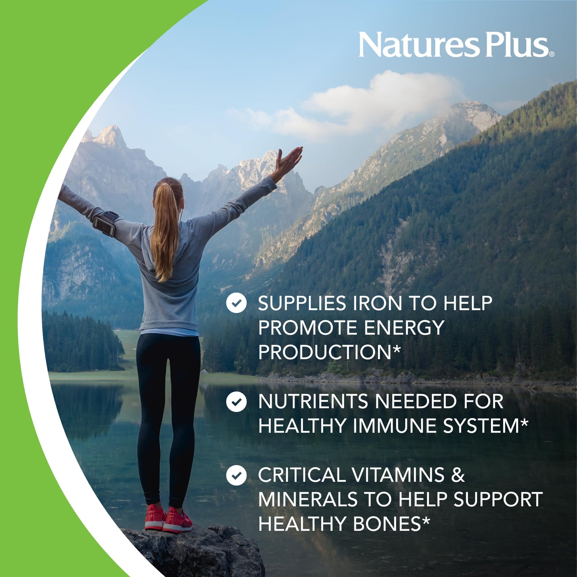 NaturesPlus Source of Life Women - 60 Tablets - Multivitamin & Mineral Supplement - with Iron, Calcium, Folate & Lutein - Gluten Free, Vegetarian - 30 Servings NaturesPlus Au supplements