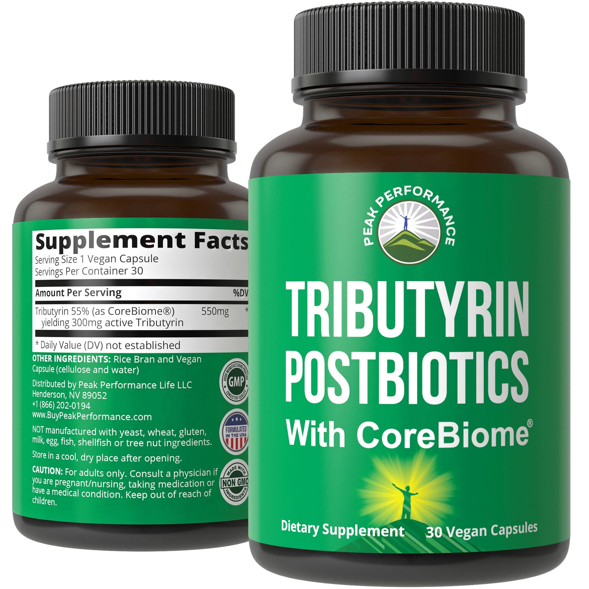 CoreBiome Tributyrin Postbiotic Supplement Clinically Tested for Gut Health. More Effective Than Sodium Butyrate Capsules. High Bioavailability Post Biotics for Digestive, Leaky Gut, Colon, Microbiome Peak Performance Au supplements