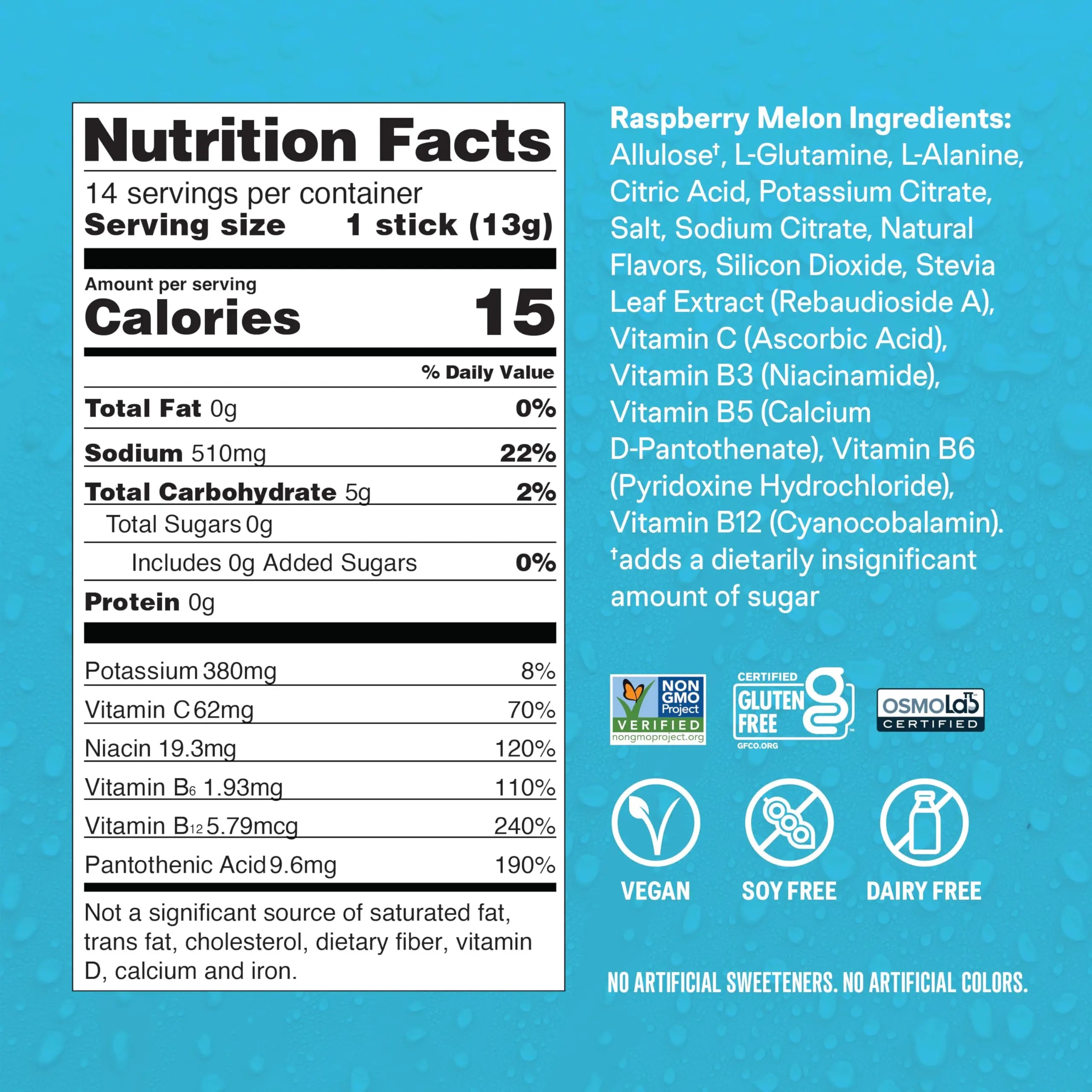 Liquid I.V.® Hydration Multiplier Sugar-Free - Raspberry Melon | Electrolyte Powder Drink Mix | 3 Pack (42 Servings) Liquid I.V. Au supplements