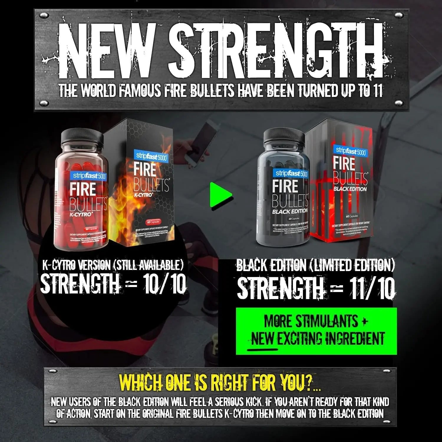 stripfast5000 Fire Bullets Max Strength Black Edition for Women and Men stripfast5000 Au supplements