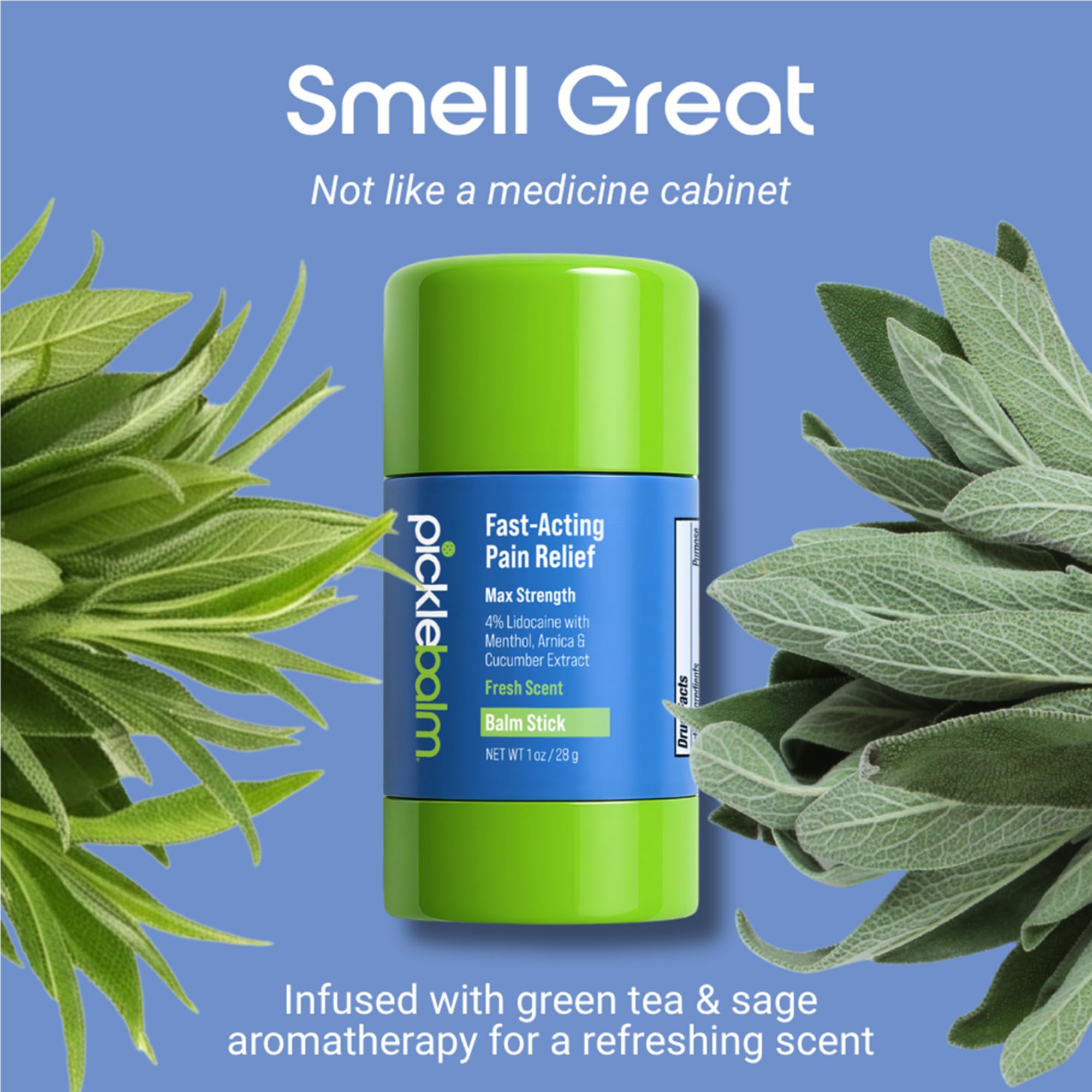 PickleBalm Pickleball In-Game Muscle Pain Relief Balm Stick with 4% Lidocaine, Arnica, Menthol, Cucumber Seed Extract for Shoulders, Knees, Wrists, and More, 1oz Stick PickleBalm Au supplements