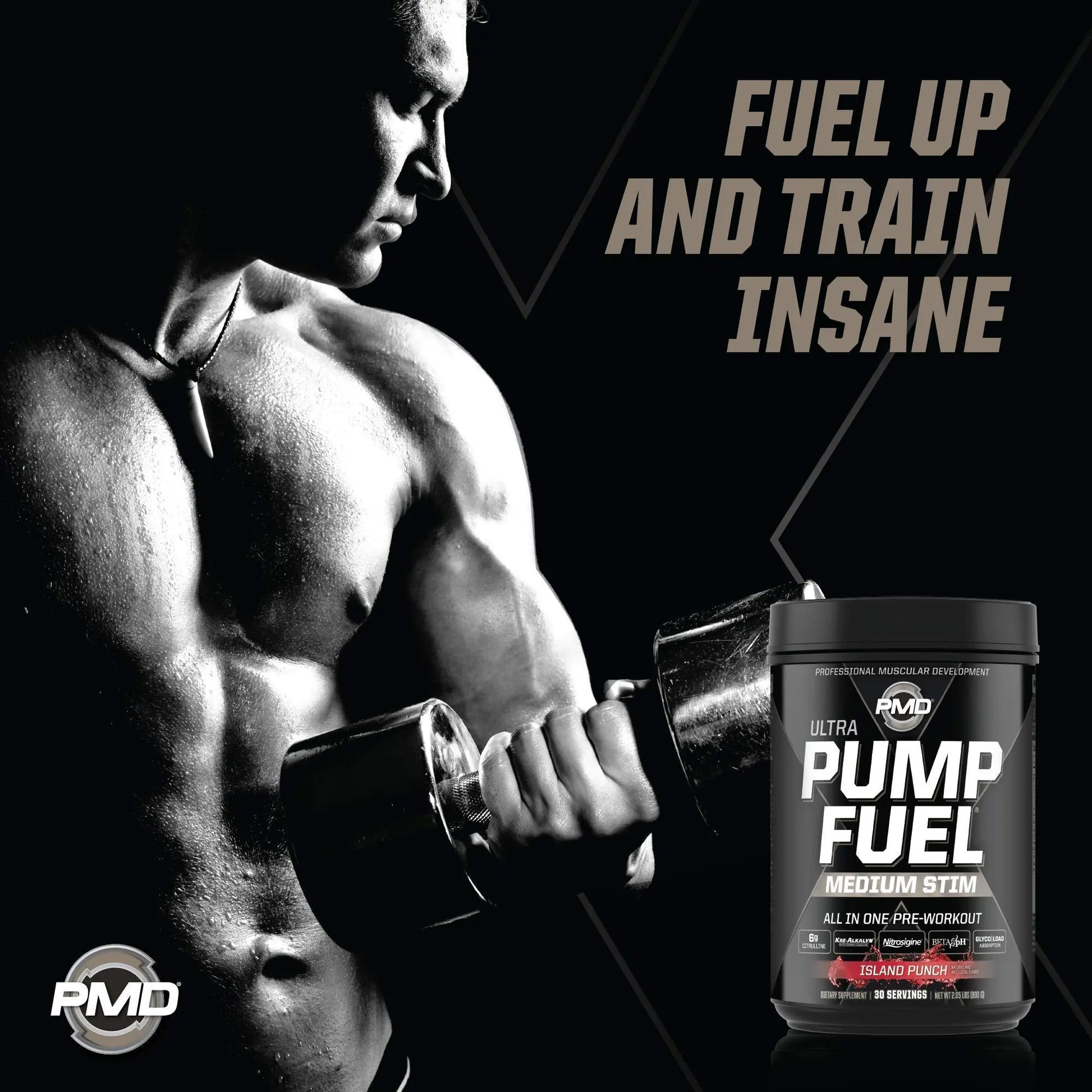 PMD Sports Ultra Pump Fuel - Pre Workout - Island Punch (30 Servings) Sports Omega PMD Au supplements
