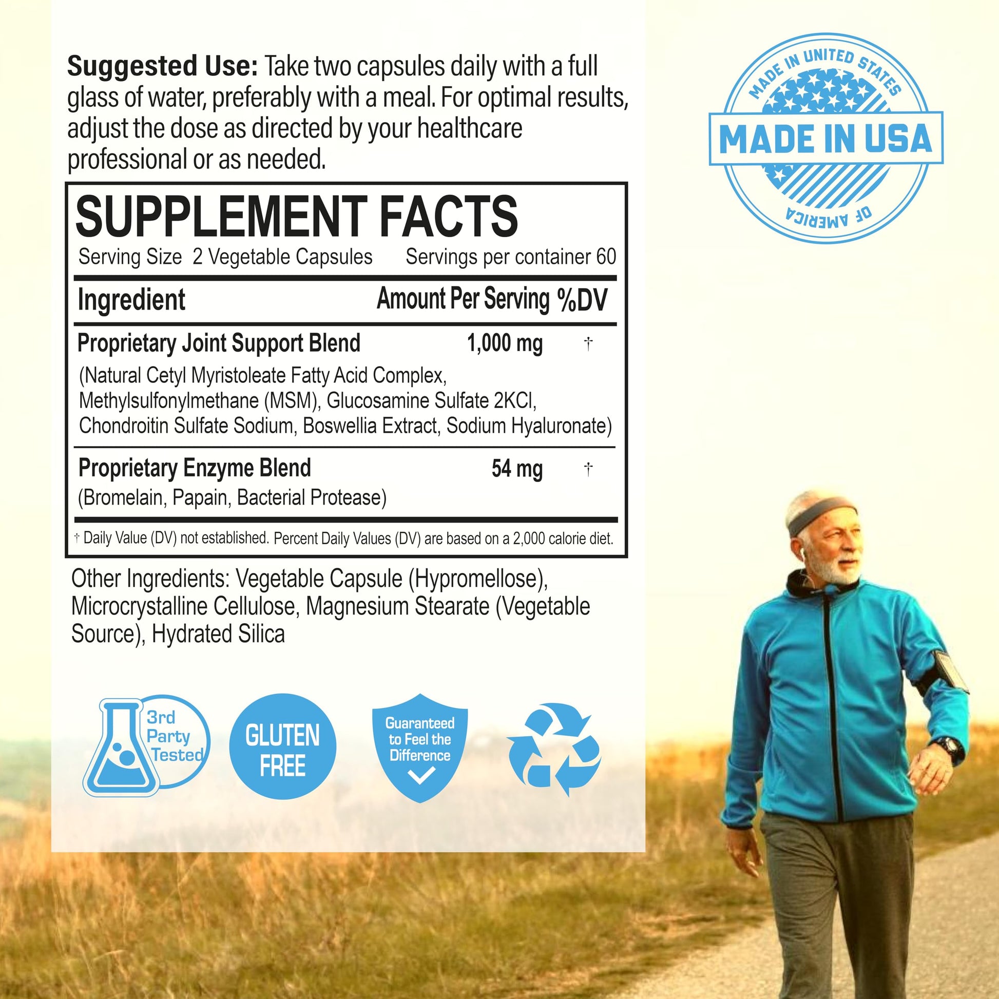 Cetyl Myristoleate Complex, CMO Advanced Joint Mobility & Comfort Formula 120 Capsules NANOWELL Au supplements
