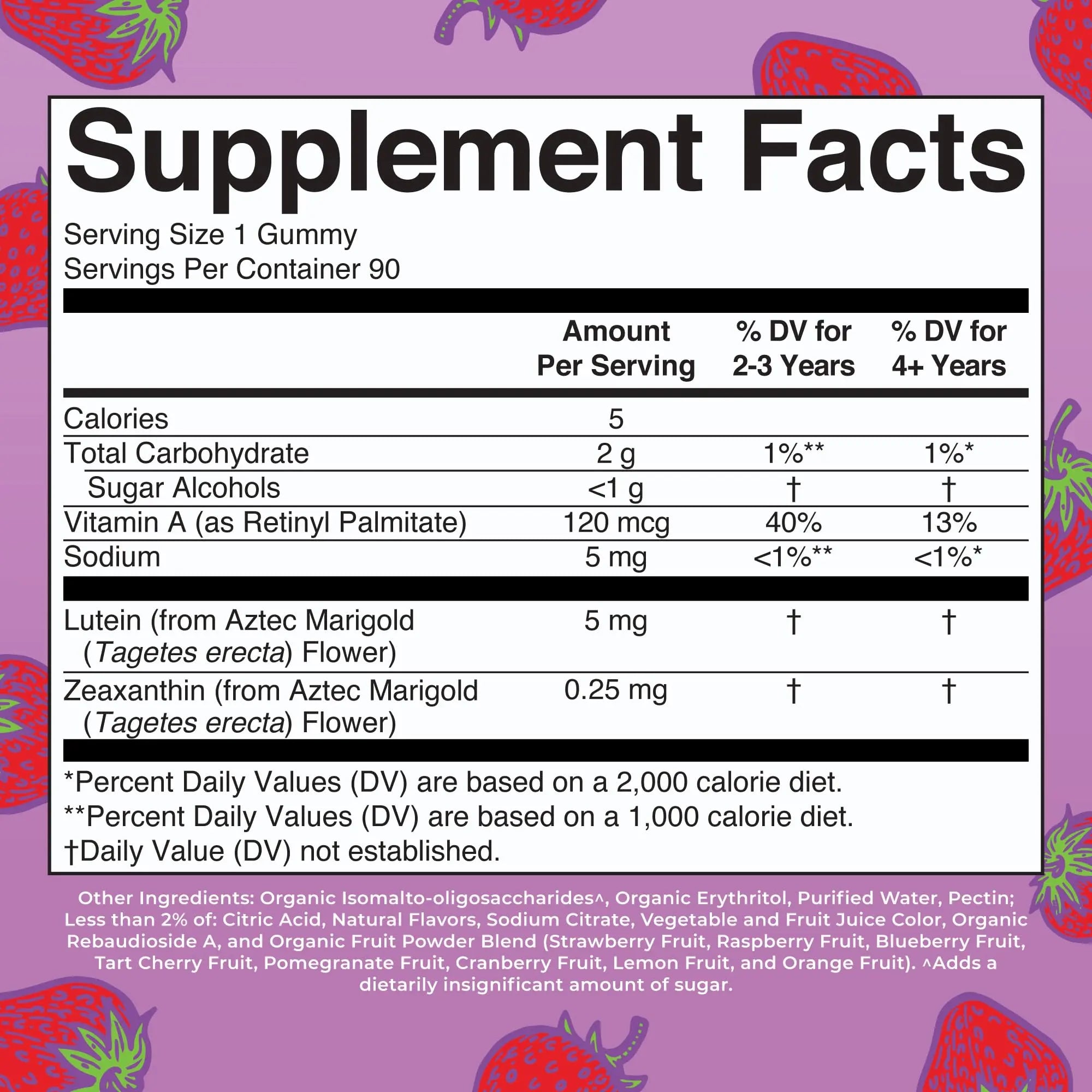MaryRuth Organics Eye Care Gummies | Eye Health Vitamins for Adults and Kids | Lutein and Zeaxanthin Supplements | for Eyes | Vegan | Non-GMO | Gluten Free | 90 Count MARYRUTH'S Au supplements