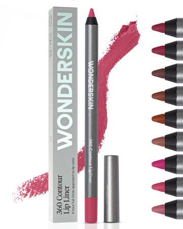 Wonderskin Lipliner Pencil - 360 Contour Lipliner, Long Lasting, Sharpenable, Waterproof and Transfer-Proof Nude Lip Liner Pencil (Rosewood) Wonderskin Au supplements