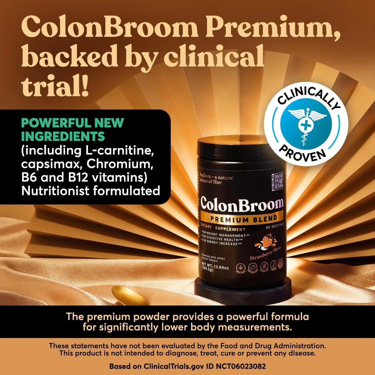 ColonBroom Premium Psyllium Husk Powder (Strawberry) - Colon Cleanse for Bloating ColonBroom Au supplements