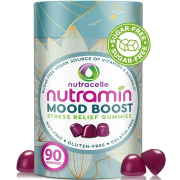 NUTRAMIN Mood Boost Multivitamin Gummy - Delicious & Yummy Anti-Stress Magnesium Ashwagandha Gummies + B Complex Vitamins for Focus and Calm Nutracelle Au supplements