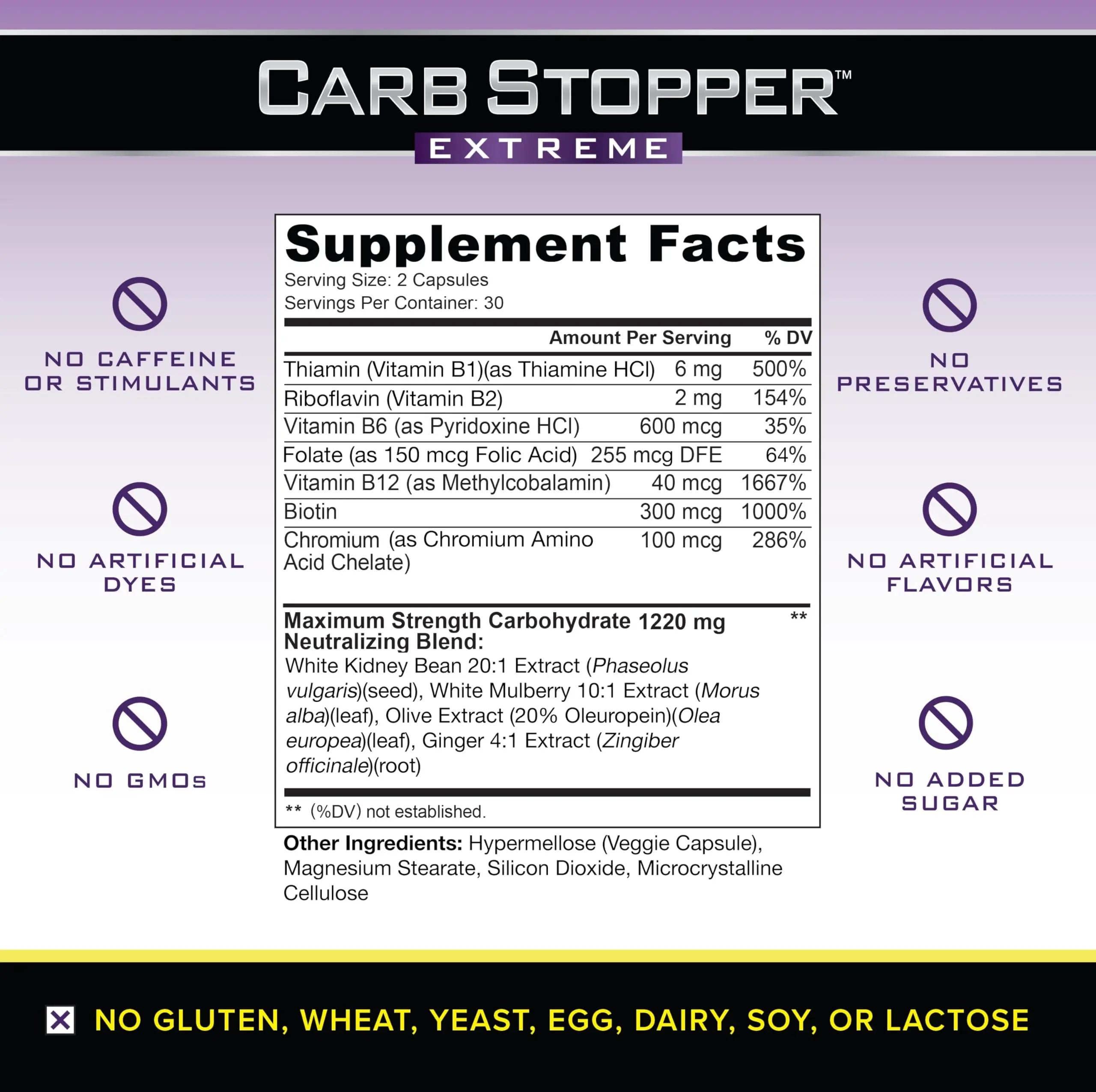 Carb Stopper Extreme (5 Bottles Maximum Strength, Natural Carbohydrate and Starch Carb Stopper Extreme Au supplements
