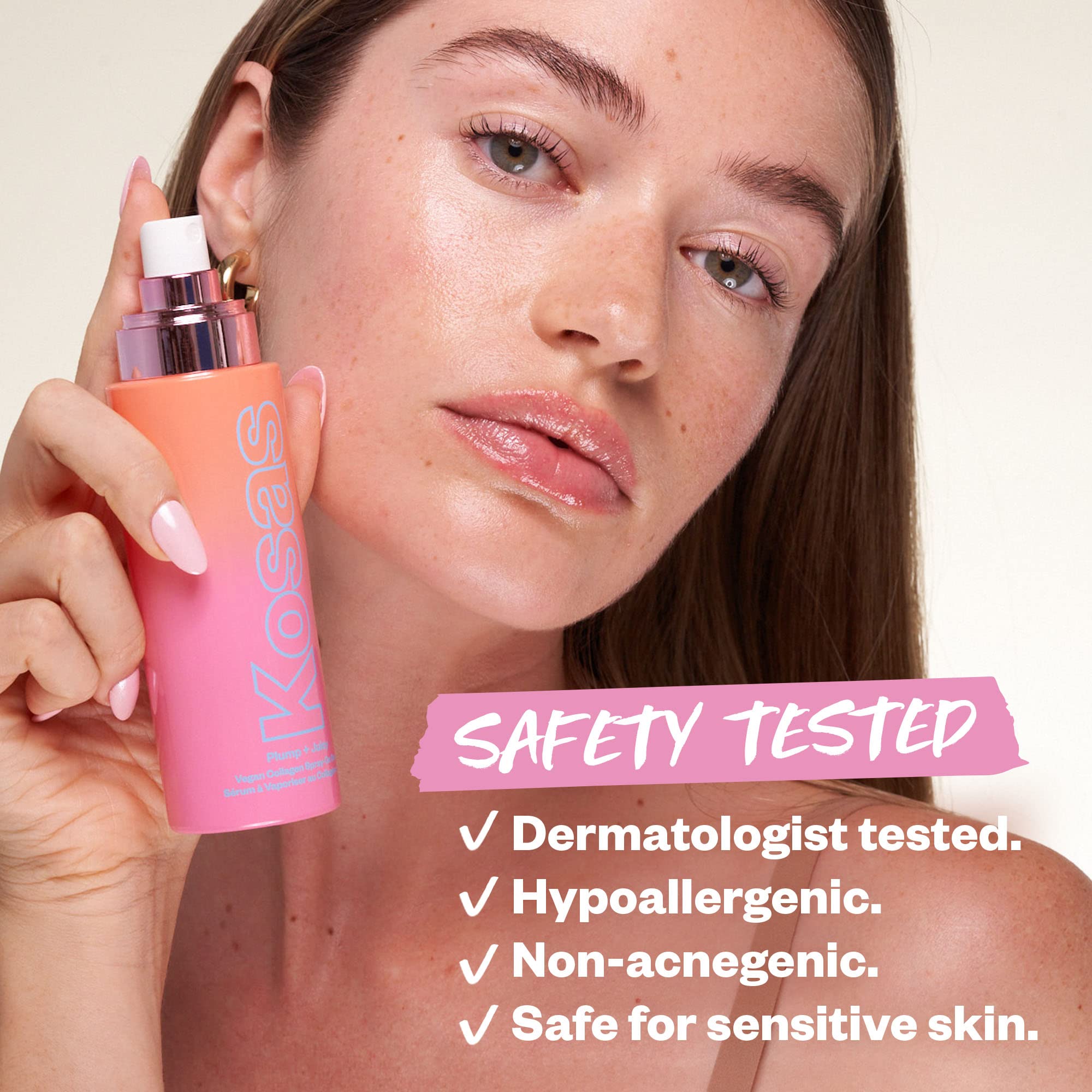Kosas Plump and Juicy Vegan Collagen Spray - On Serum, Made in USA - Visibly Firms, Soothes, and Hydrates the Skin - 3.38 Oz Kosas Au supplements