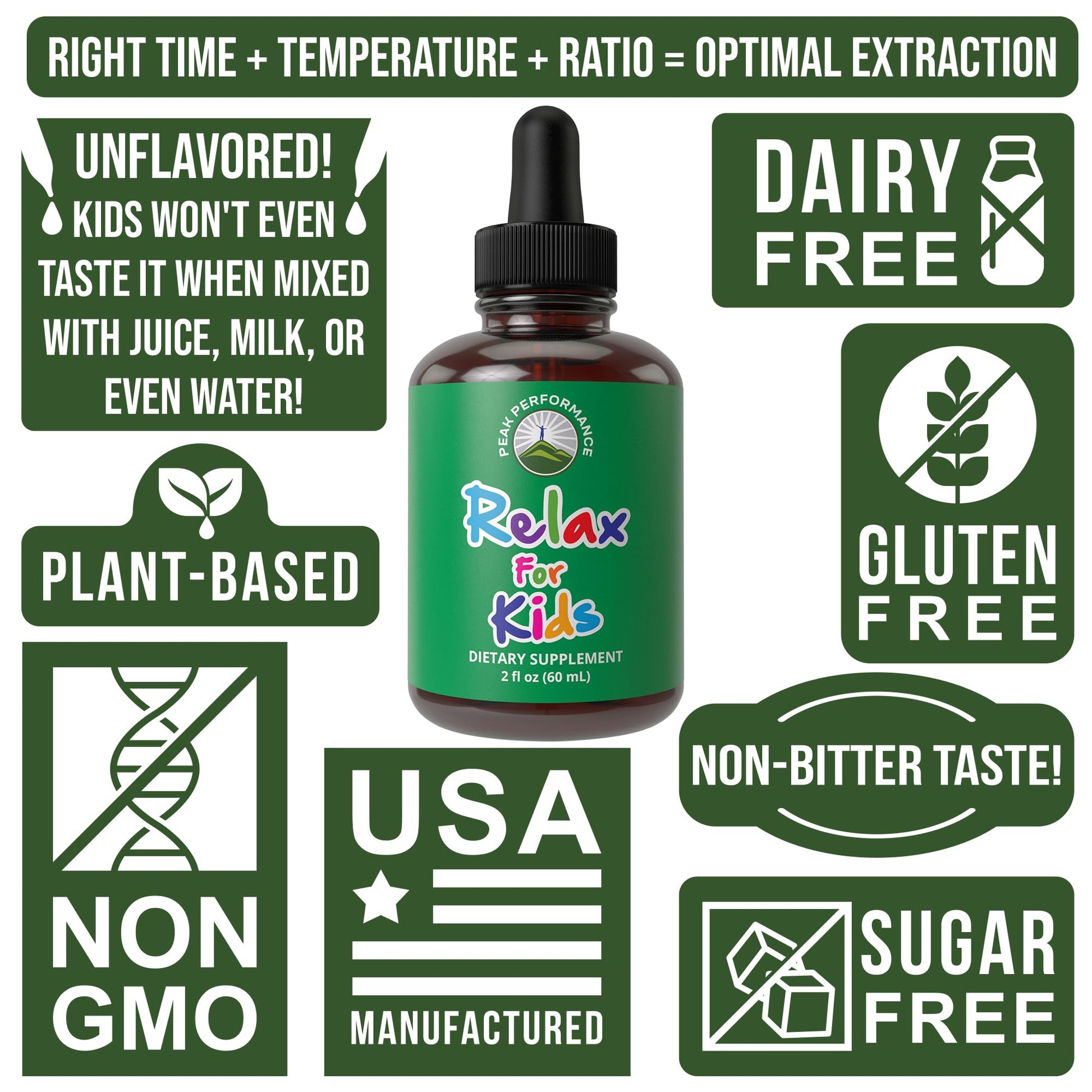 Kids Calm Liquid Drops. Aid for Relaxation, Calming, Optimal Sleep With Chamomile, Magnesium. No Bitter Taste. Kids Won't Know They're Taking It. Sugar Free 9-in-1 Vegan Supplement. Non-Habit Forming Peak Performance Au supplements