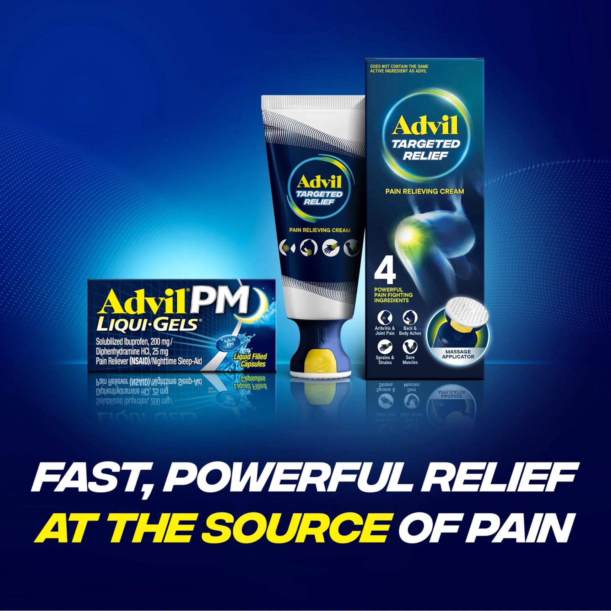 Advil PM Liqui-Gels Pain Reliever and Nighttime Sleep Aid, Pain Medicine with Ibuprofen for Pain Relief and Diphenhydramine HCL for a Sleep Aid - 80 Liquid Filled Capsules - Back to College Advil Au supplements