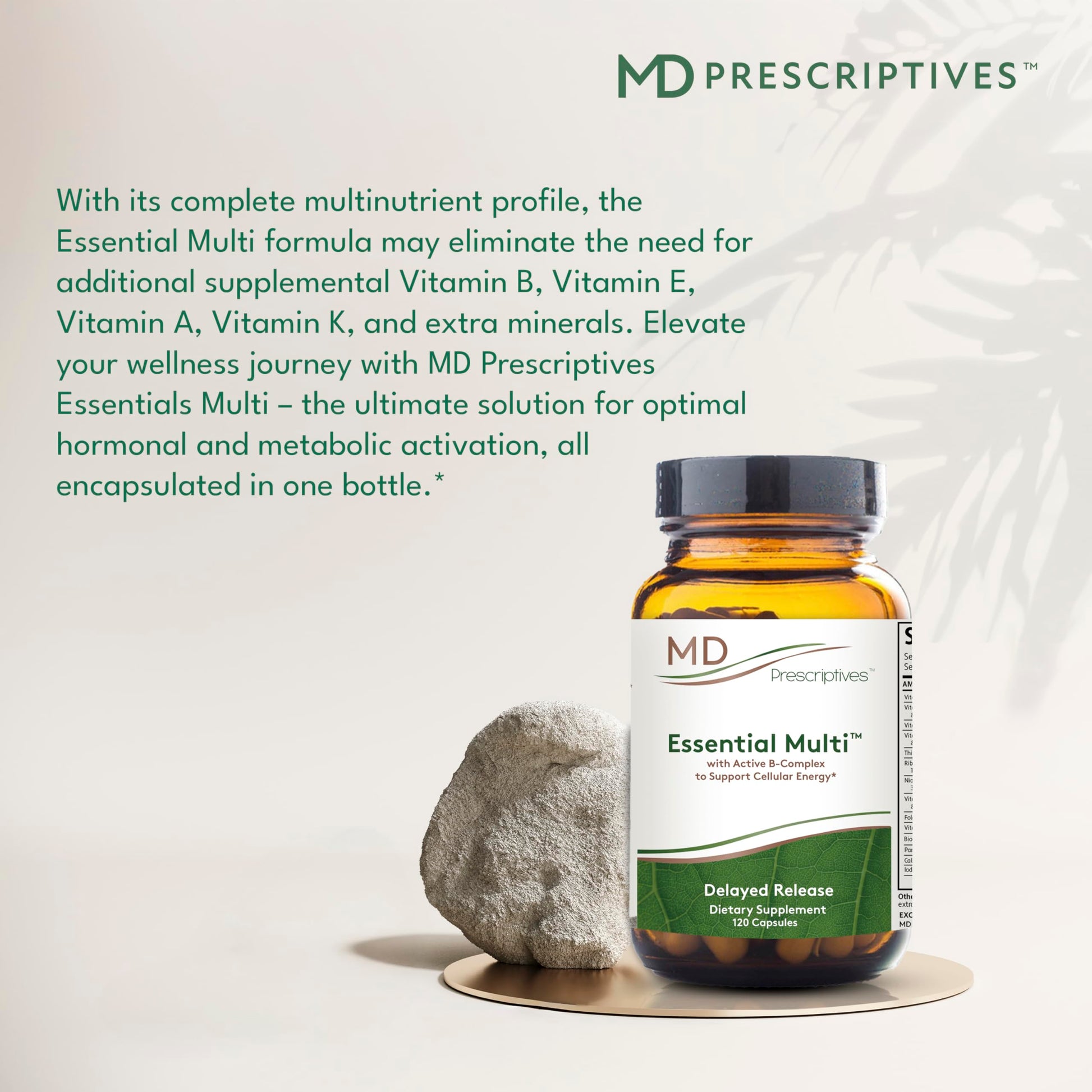 MD Prescriptives - Essential Multi (Delayed Release) - Multivitamin Mineral Complex Supplement for Enhanced Hormone Support - 120 Capsules MD Prescriptives Au supplements
