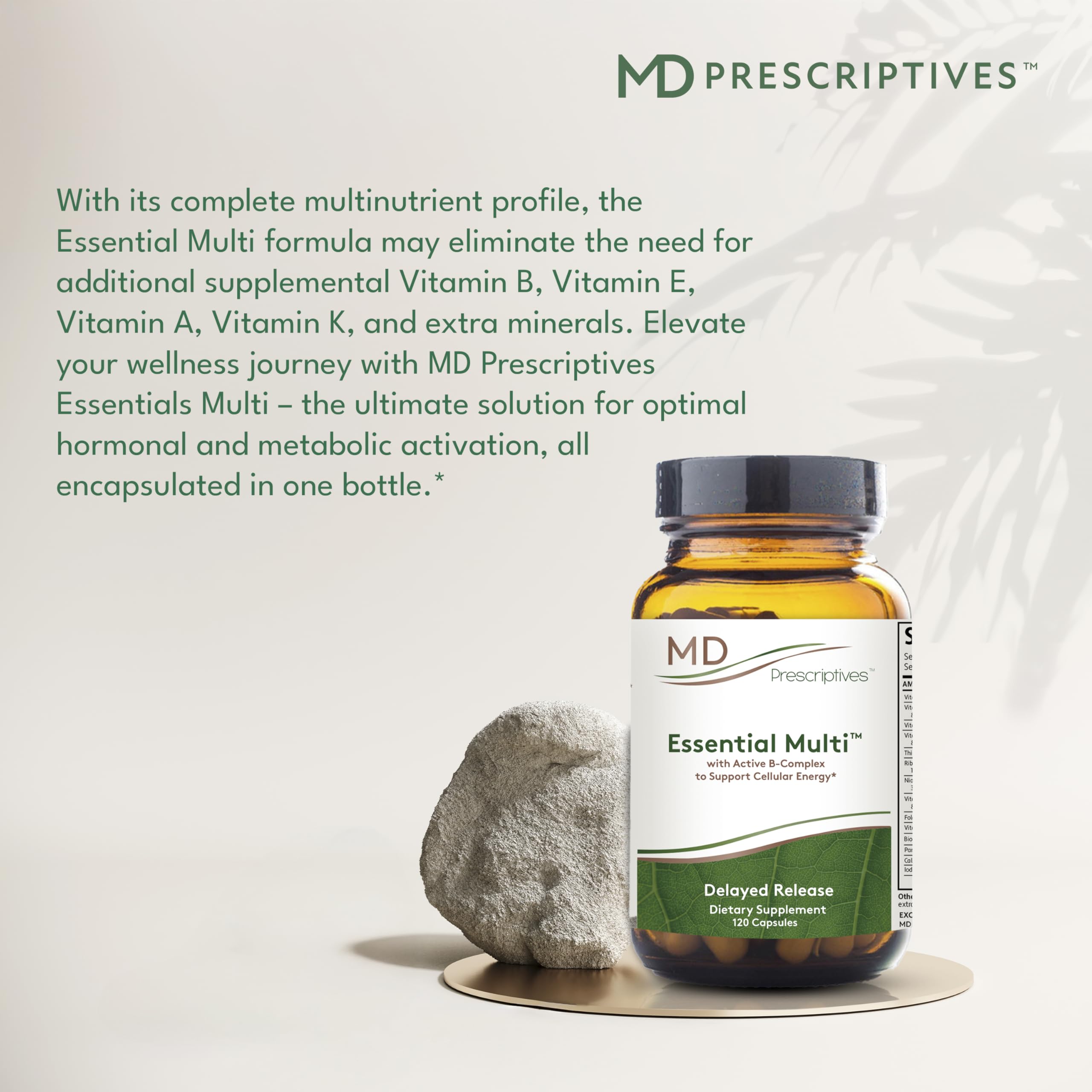 MD Prescriptives - Essential Multi (Delayed Release) - Multivitamin Mineral Complex Supplement for Enhanced Hormone Support - 120 Capsules MD Prescriptives Au supplements