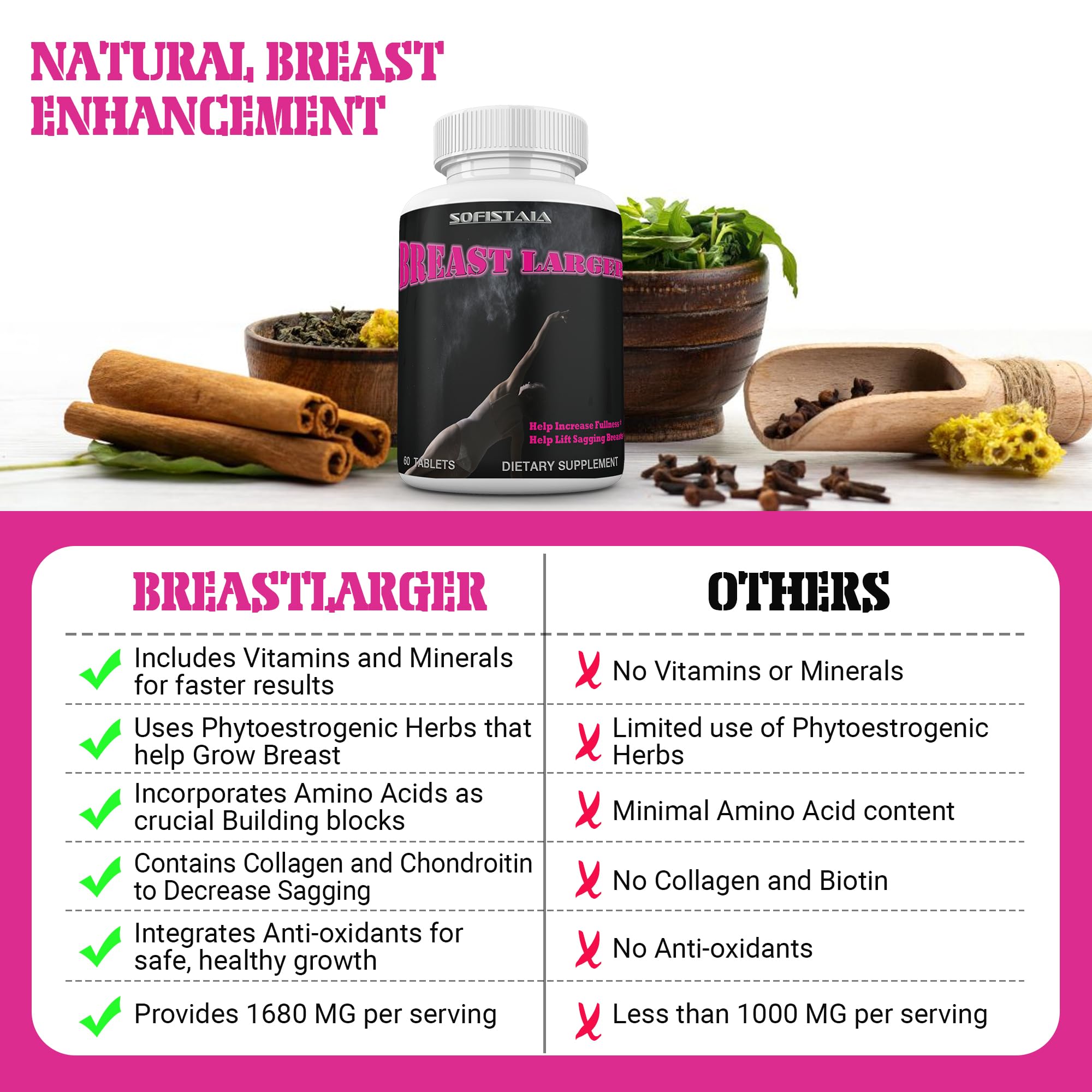 BEAUTIFYEM Breast Larger Breast Enhancement Formula with Natural Ingredients for Bigger Breast Growth and Firmness Pills BEAUTIFYEM Au supplements