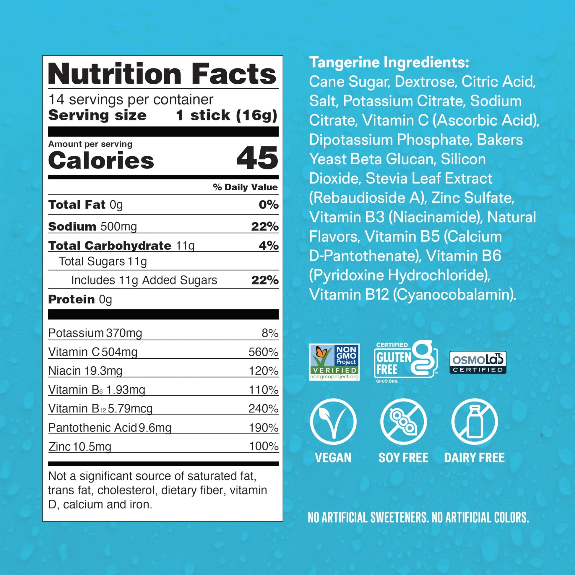 Liquid I.V.® Hydration Multiplier +Immune Support - Tangerine | Electrolyte Powder Drink Mix | 1 Pack (14 Servings) Liquid I.V. Au supplements