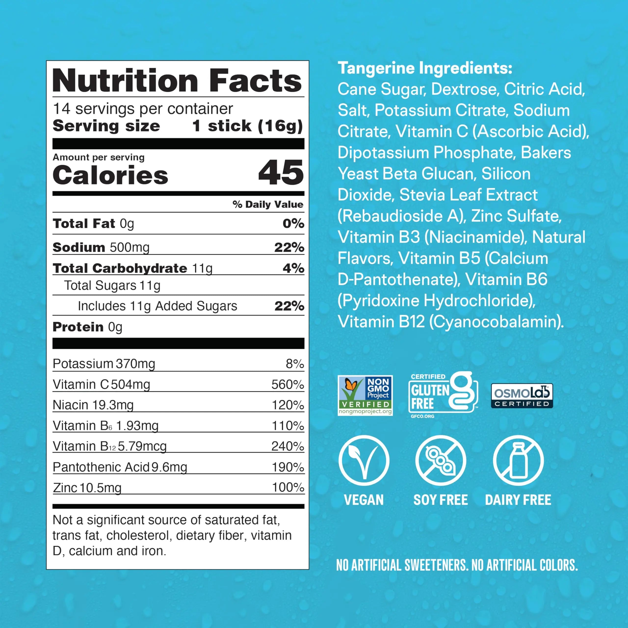 Liquid I.V.® Hydration Multiplier +Immune Support - Tangerine | Electrolyte Powder Drink Mix | 1 Pack (14 Servings) Liquid I.V. Au supplements