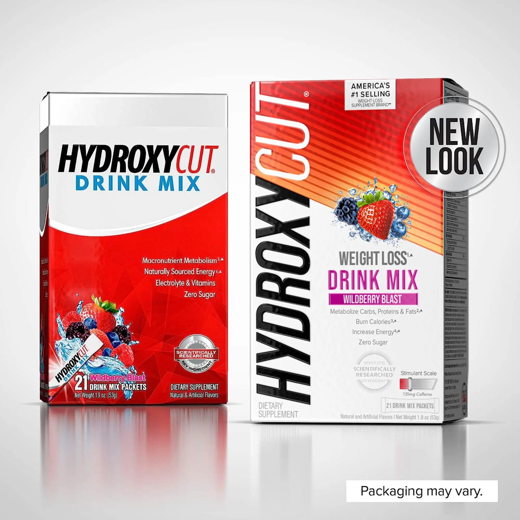 Hydroxycut Drink Mix | Energy Drink Powder | Wildberry Blast, 21 Packets, 2 Packs Hydroxycut Au supplements