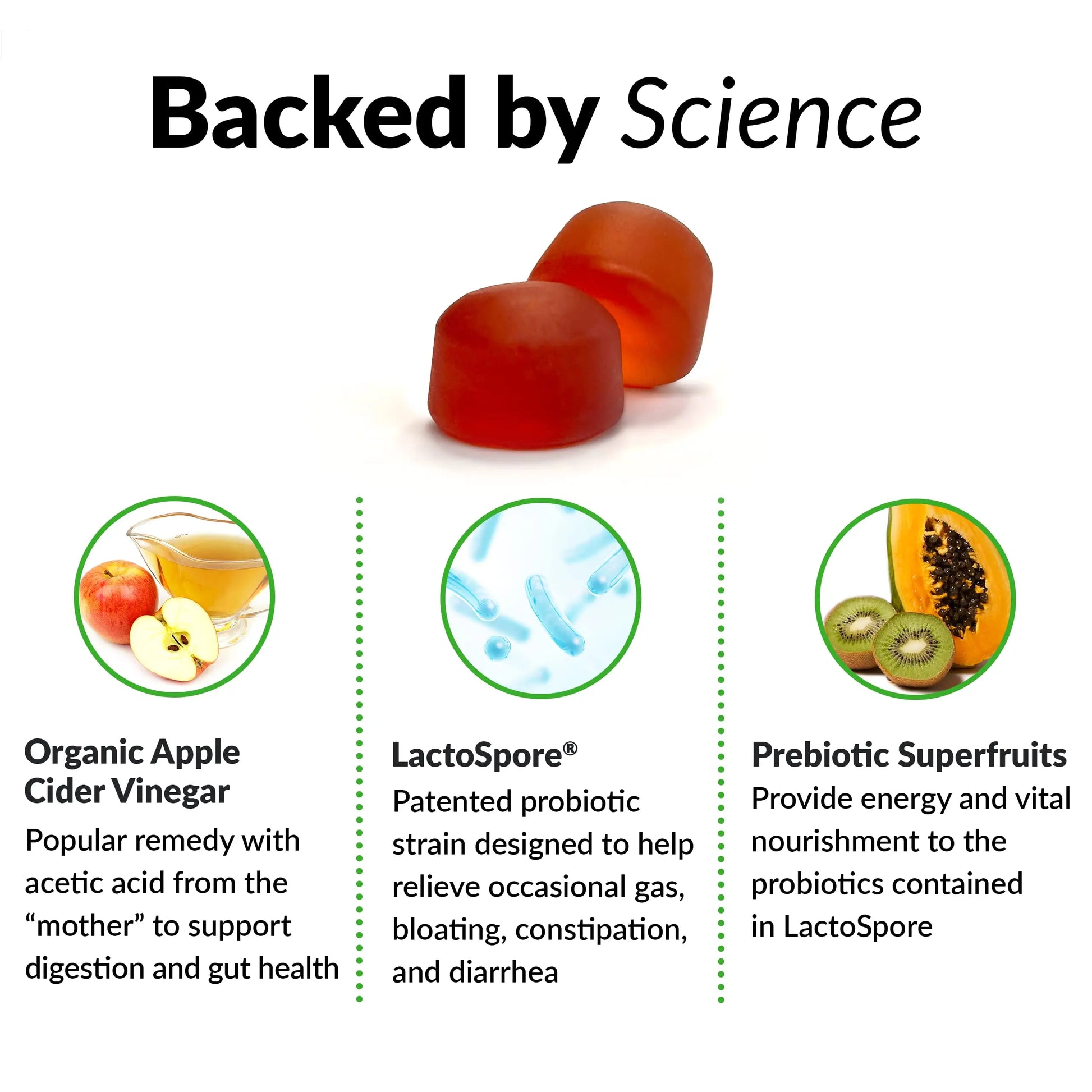 Force Factor ProbioSlim Apple Cider Vinegar Gummies with Organic, LactoSpore & Nature' Force Factor Au supplements