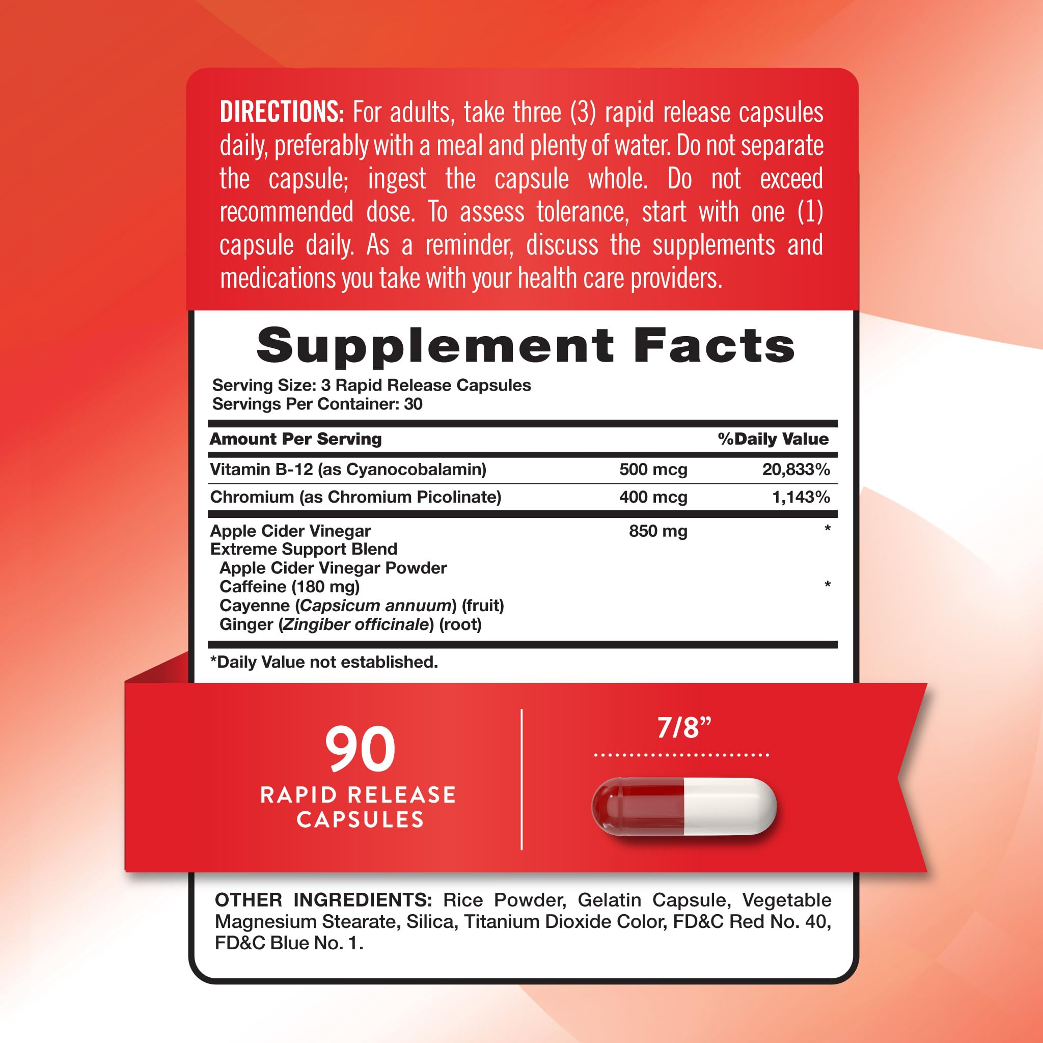 Nature's Truth Apple Cider Vinegar Pills | 90 Capsules | Non-GMO & Gluten Free Supplement Nature's Truth Au supplements