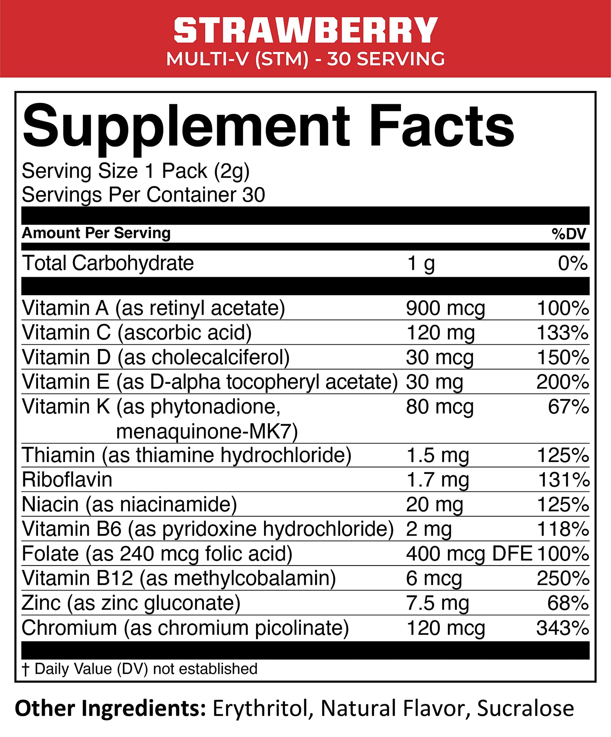 MTN OPS Multi‑V STM On‑the‑Go Daily Multivitamin for Men, Women & Kids – Straight‑to‑Mouth Vitamin C D3 B Zinc Packs – Gluten Free, Natural Flavors, 30 Servings MTN OPS Au supplements