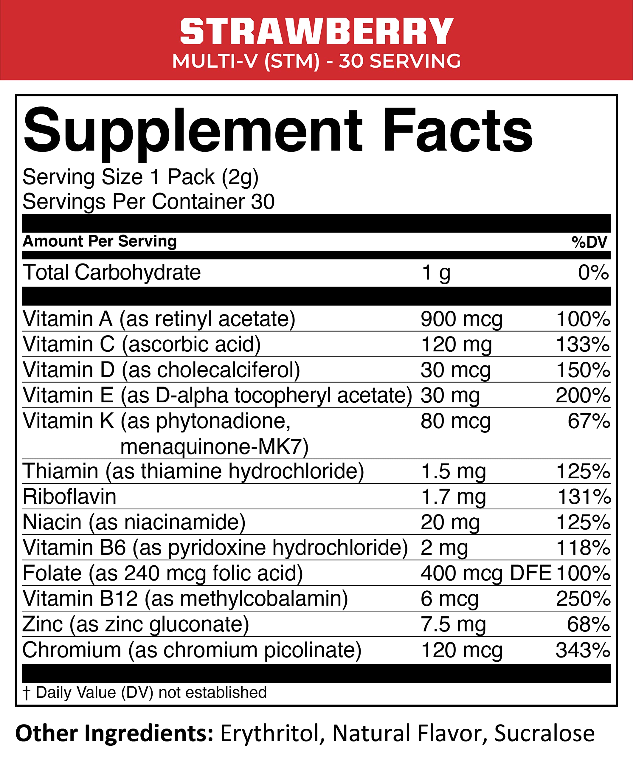 MTN OPS Multi‑V STM On‑the‑Go Daily Multivitamin for Men, Women & Kids – Straight‑to‑Mouth Vitamin C D3 B Zinc Packs – Gluten Free, Natural Flavors, 30 Servings MTN OPS Au supplements