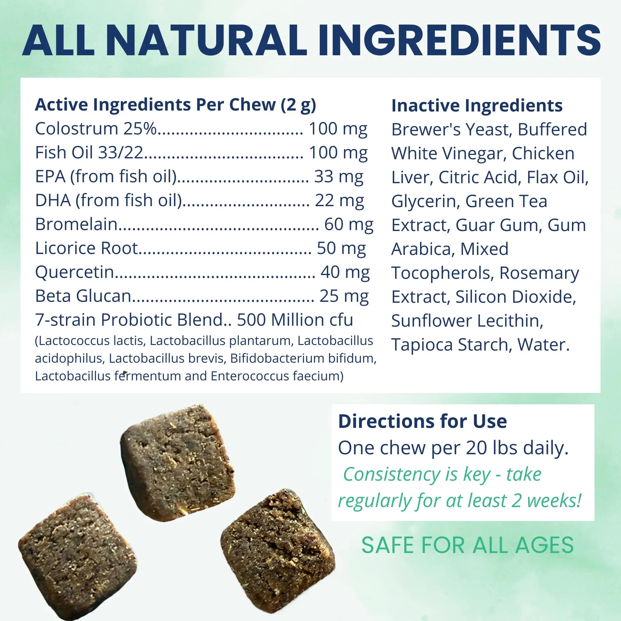 Under the Weather Allergy & Itch Pet Allergy Chews for Dogs | Vet Formulated Skin Support for Canines | Soothing Dog Allergies and Itching Relief Supplement | 60 Count Under the Weather Au supplements