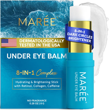 MAREE Under Eye Balm Stick Hydrating – Retinol Caffeine Under Eye Brightener Stick for Older Women – Collagen Undereye Cream