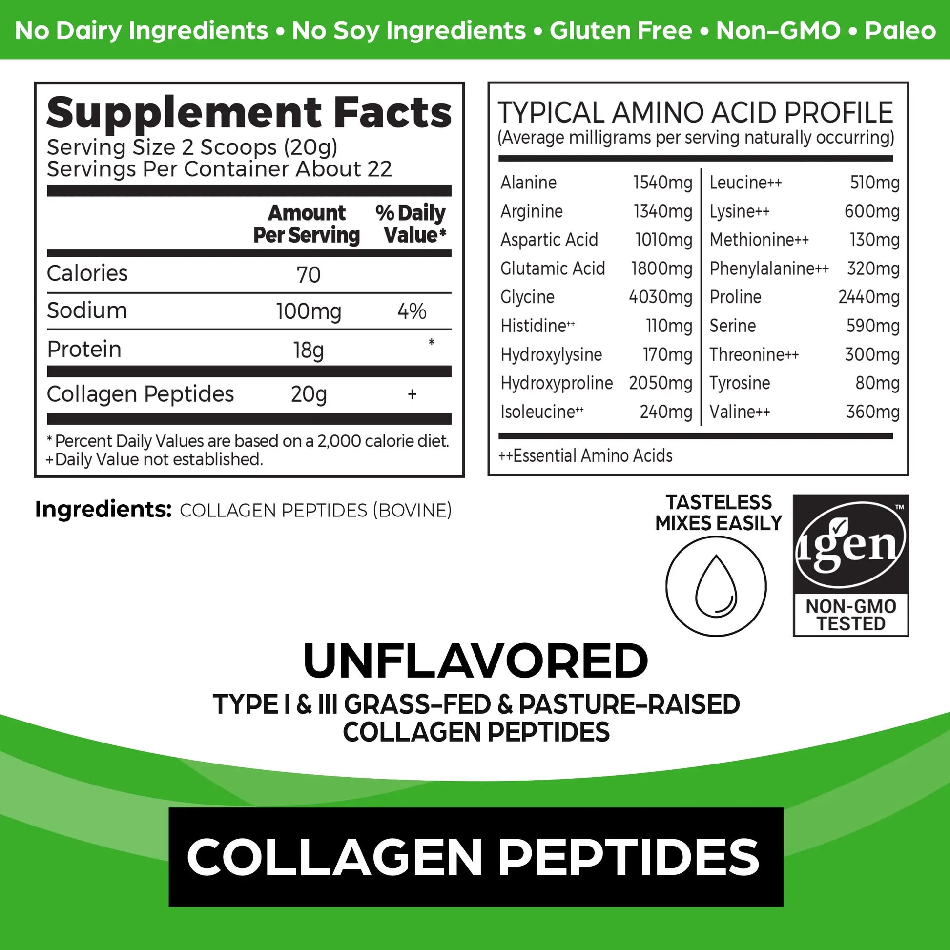 Orgain Hydrolyzed Collagen Peptides Powder, 20g Grass Fed Collagen - Hair, Skin, Nail Orgain Au supplements