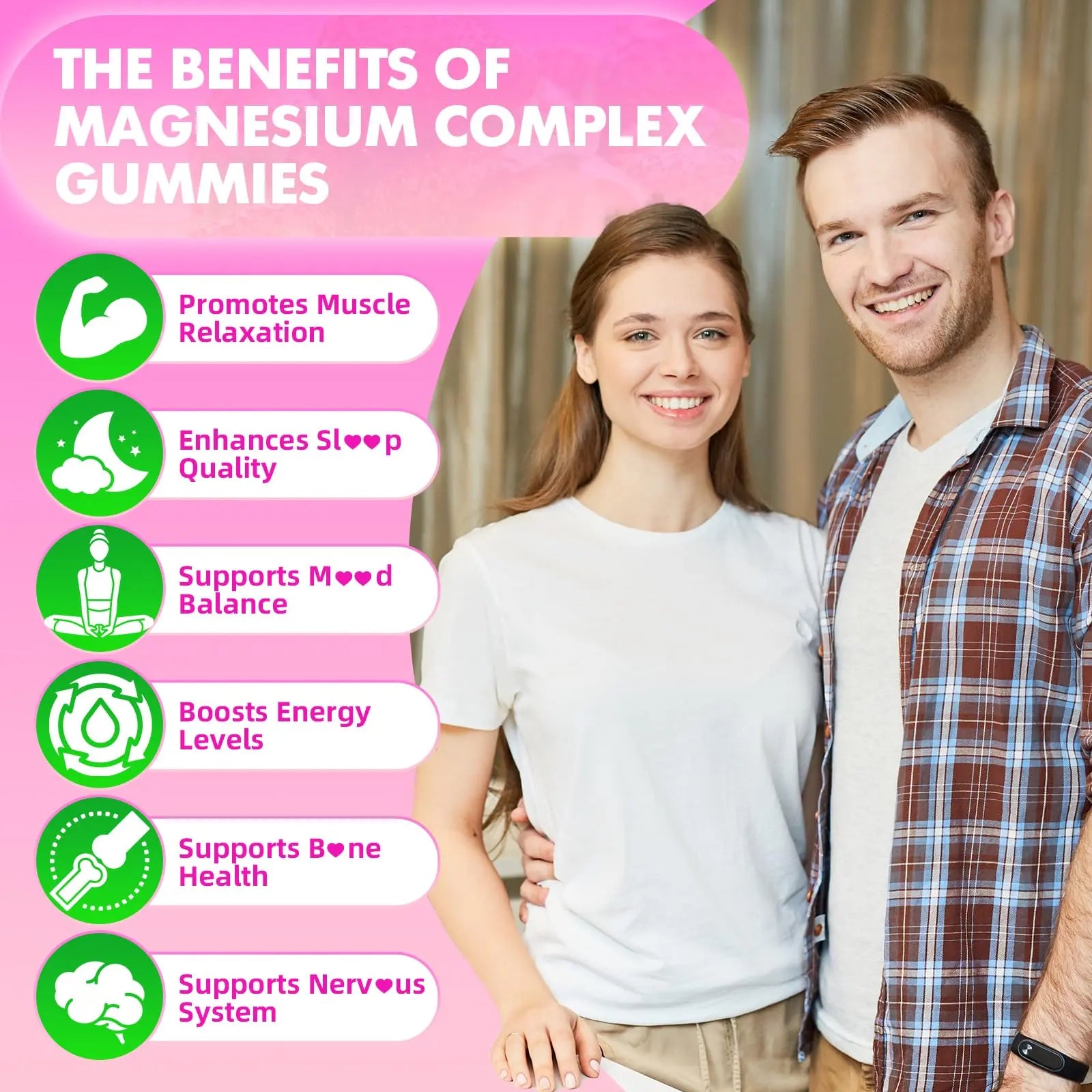 softbear Magnesium Complex Gummies for Women & Men & Kids, 8 in 1 Magnesium Complex Supplement 1000mg-Magnesium Glycinate,Citrate,Malate Supports Calm, Zzz, Muscle Cramp, Strawberry Flavor 120 Count softbear Au supplements