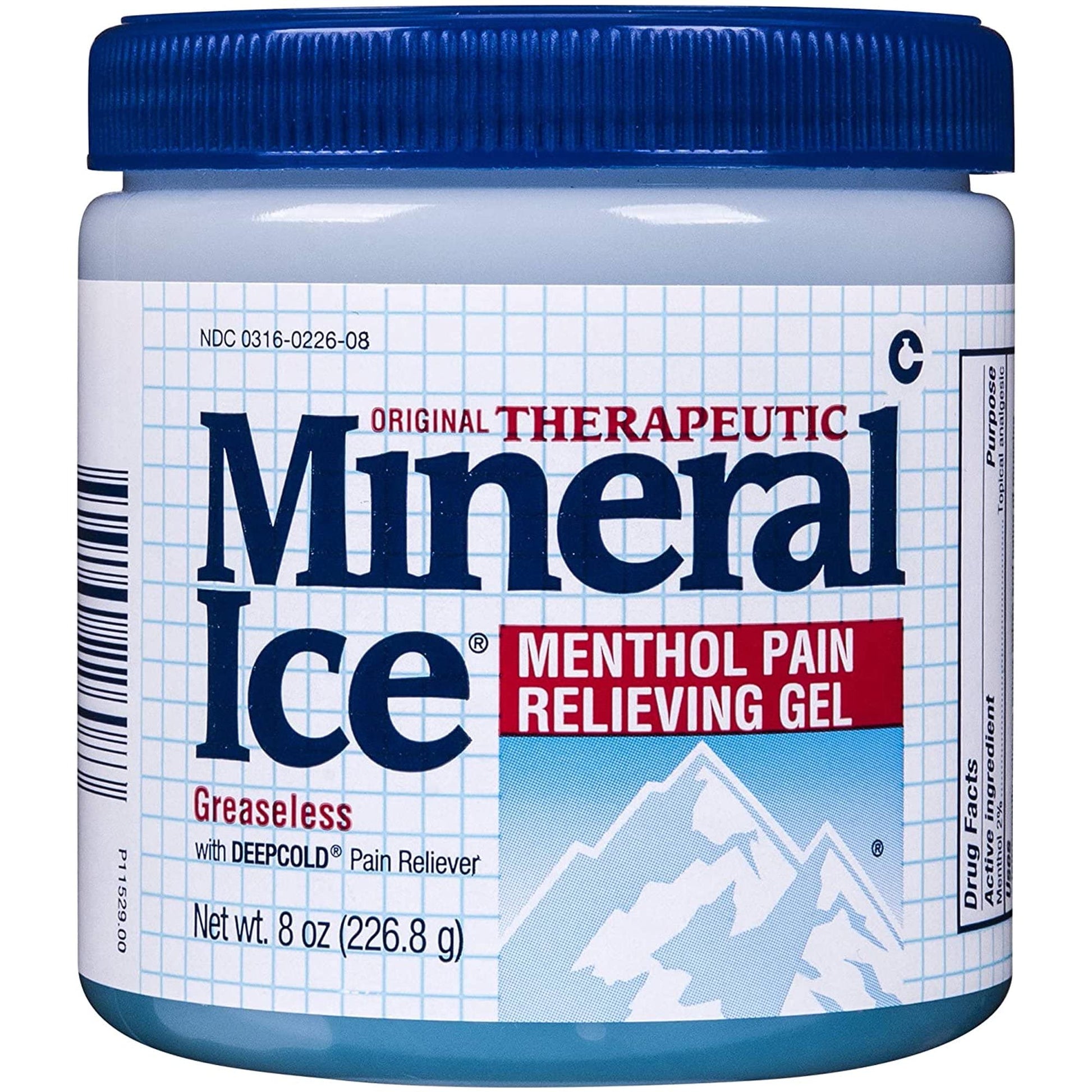 Mineral Ice Pain Relieving Gel - 8 oz, Pack of 4 Mineral Ice Au supplements