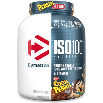 Dymatize ISO100 Hydrolyzed Protein Powder, 100% Whey Isolate, 25g of Protein, 5.5g Dymatize Au supplements