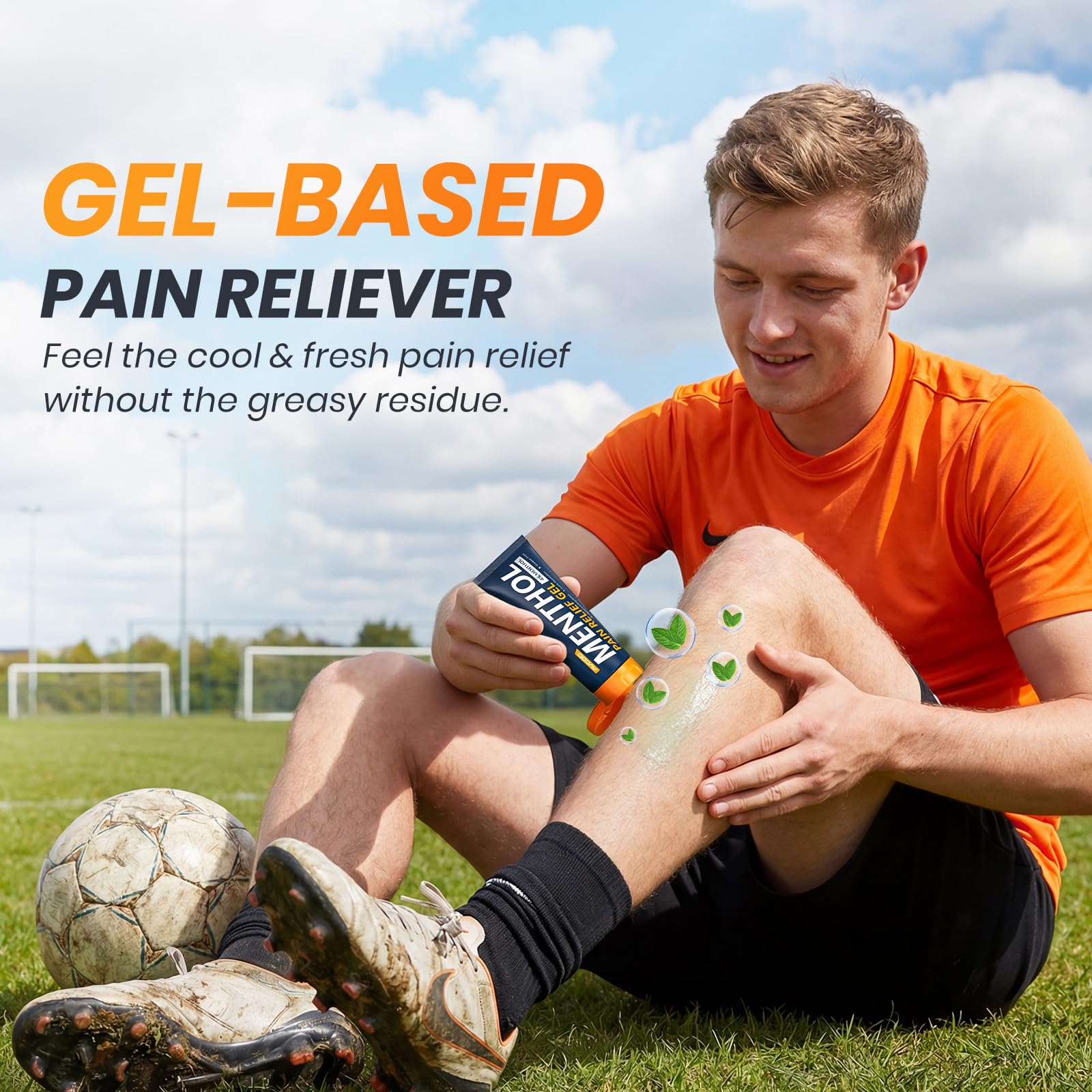 AVCOO 4% Menthol Pain Relief Gel, Cooling Sensation for Arthritis, Knees, Joint, Sore Muscle, Neck, Shoulder and Lower Back Pain Relief, Grease-Free Gel, 2 Packs (3 OZ Per Pack) AVCOO Au supplements