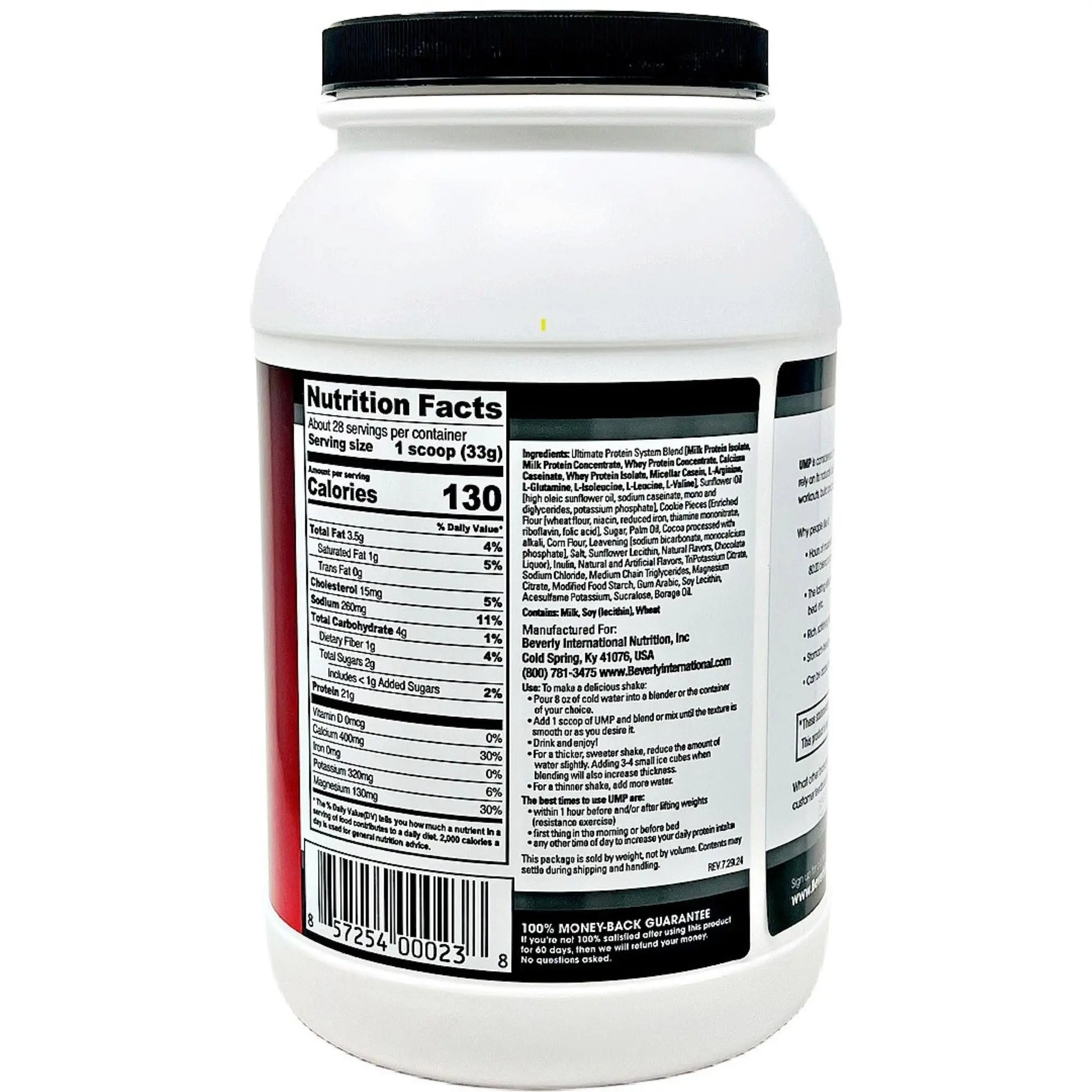 Beverly International UMP Protein Powder, Cookies & Cream. Unique Whey-Casein Ratio Builds Lean Muscle. Easy to Digest. No Bloat. (32.8 oz) 2lb .8 oz Beverly International Au supplements