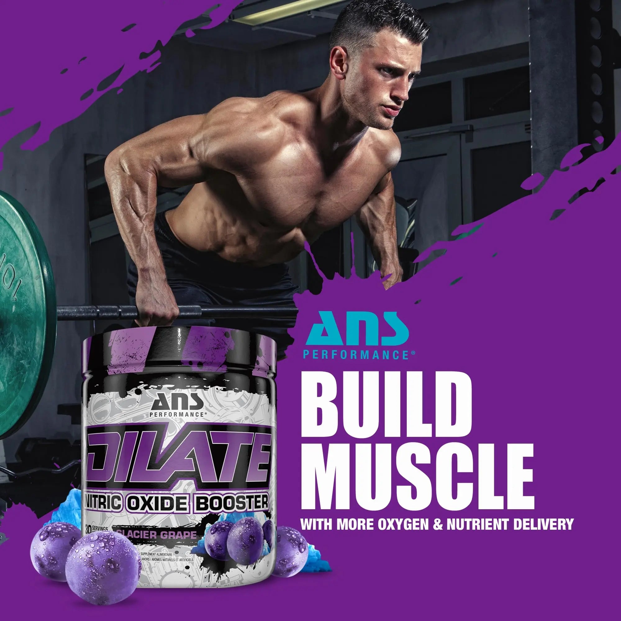 ANS Performance Dilate Pump PreWorkout Powder - Dietary Supplement - Maximizes ANS Performance Au supplements