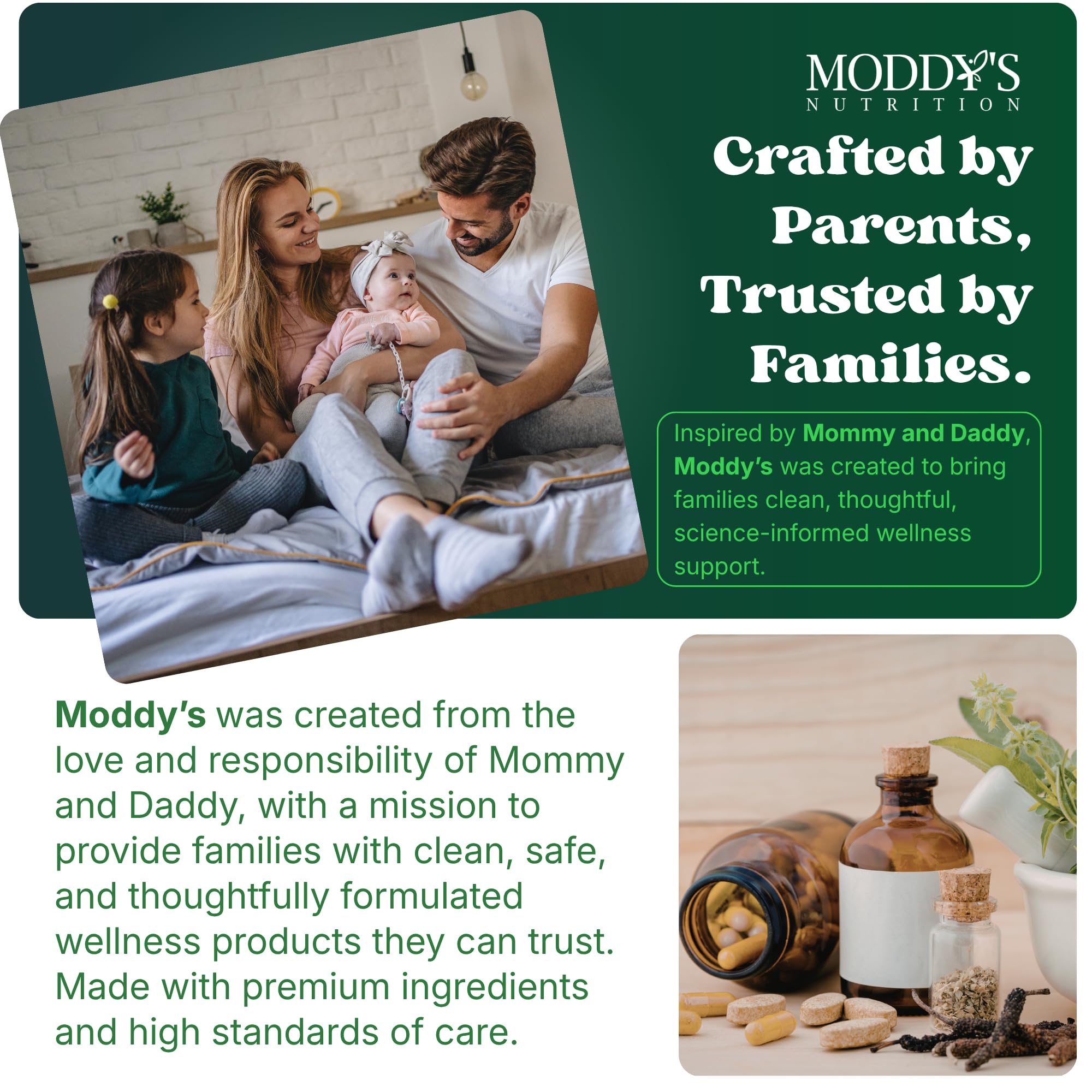 Moddy's Nutrition DreamHeight Growth Supplement for Kids & Teens, Bone, Immune & Sleep Support, Clinically Studied Formula, 120 Small Easy-to-Swallow Capsules Moddy's Nutrition Au supplements