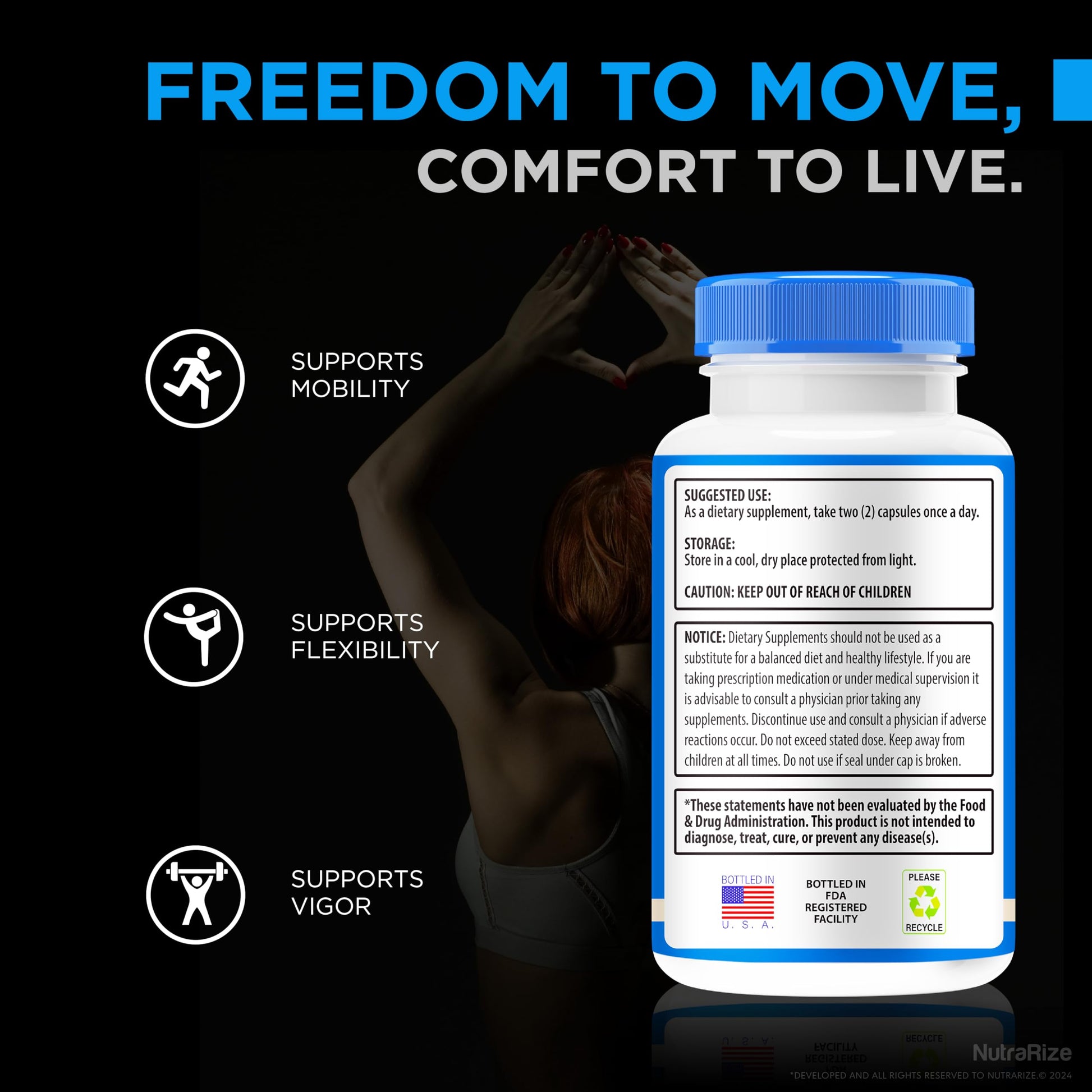 NutraRize (2 Pack) Flexopril Ultra Capsules, Official Flexopril for Joint Support, All-Natural Formula to Fortify Bones and Bolster Flexibility, Premium FlexoprilUltra Pills Review (120 Capsules) NutraRize Au supplements