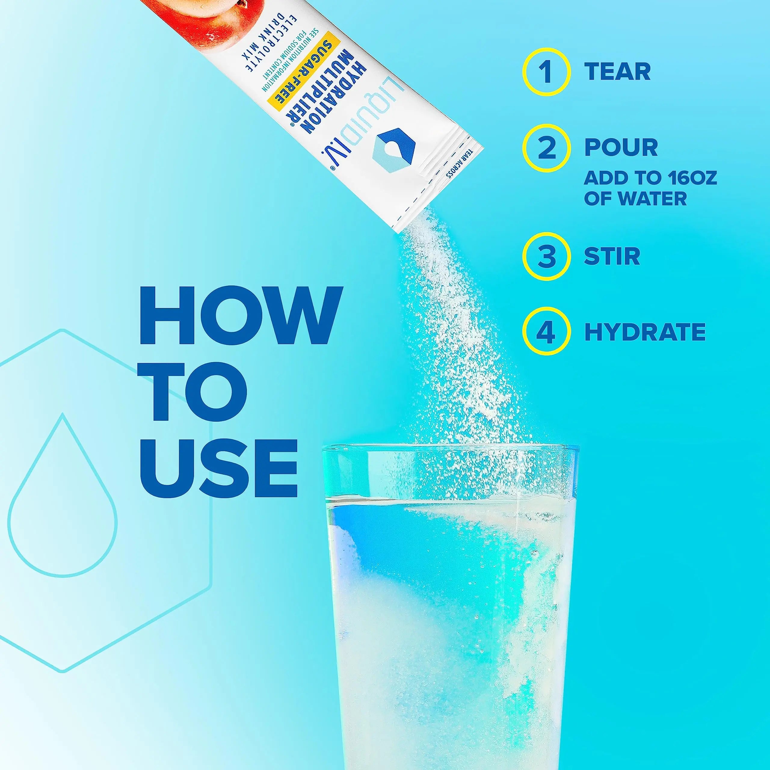 Liquid I.V. Sugar-Free Hydration Multiplier - White Peach – Hydration Powder Packets Liquid I.V. Au supplements
