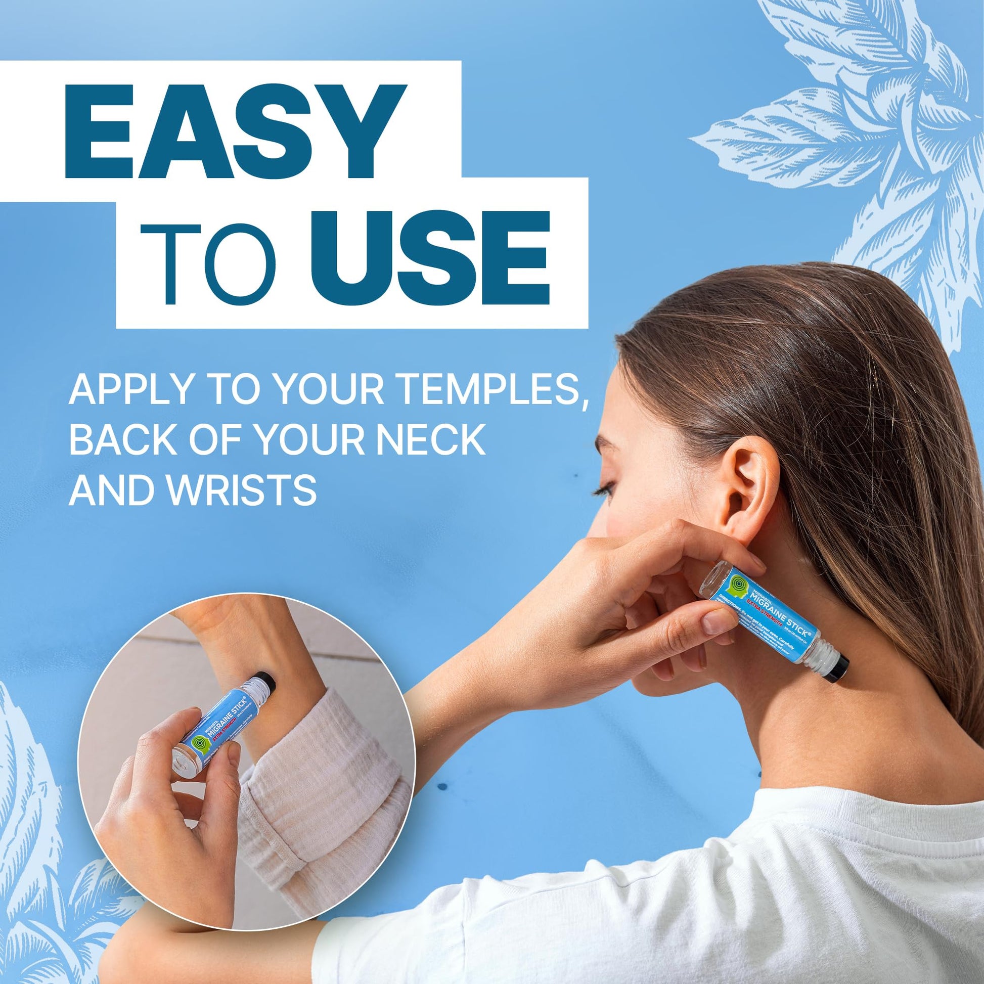 Basic Vigor Migrastil Extra Strength Migraine Stick Advanced Formula. Strong Aromatherapy Roll On with Menthol and Essential Oils. No Lavender. Made in The USA. Basic Vigor Au supplements