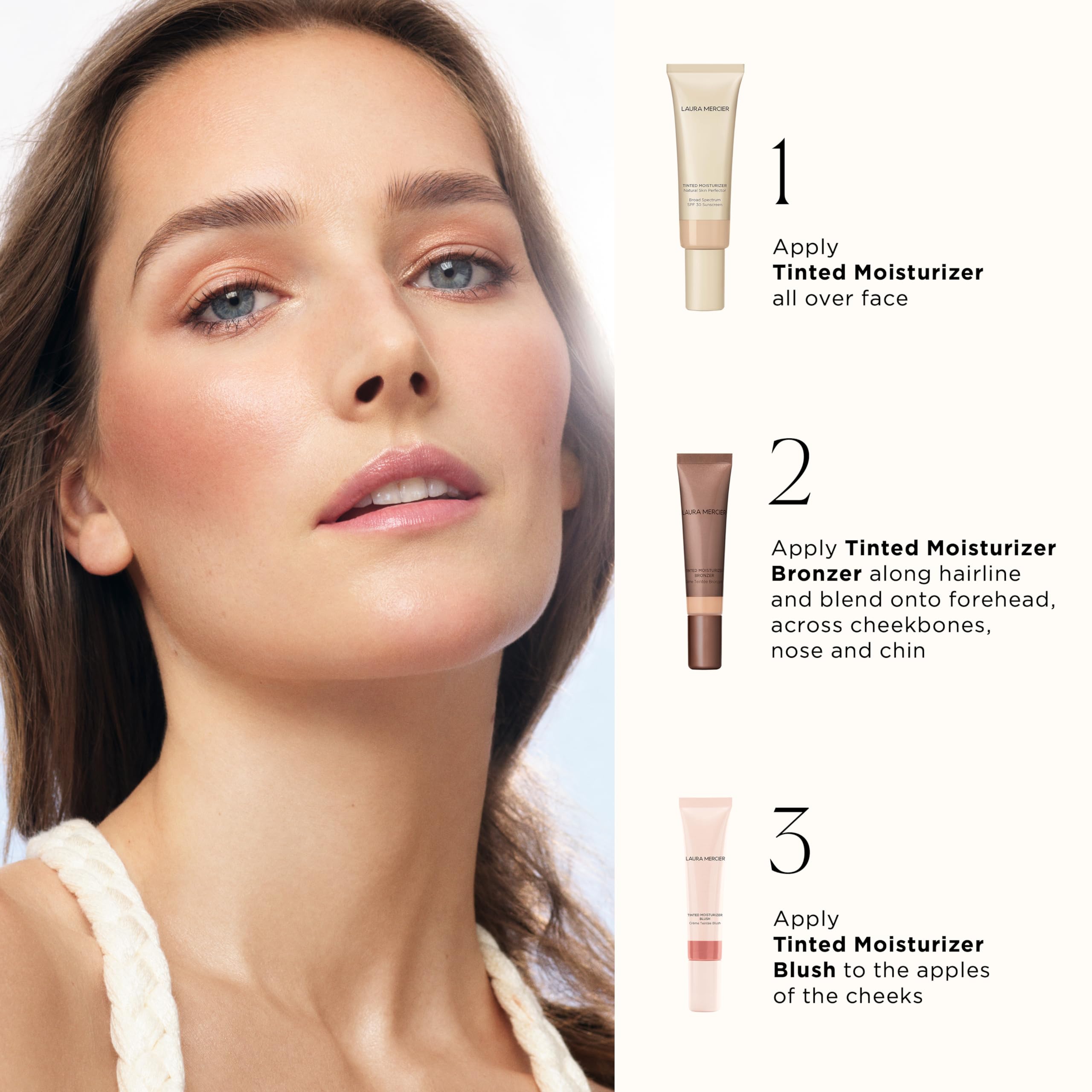 Laura Mercier Tinted Moisturizer Bronzer: Long Lasting Sheer Cream Bronzer, Weightless, Buildable Coverage, 12 HR Hydrating Wear, Non-Comedogenic, 6 Shades for All Skin Tones, Sundrop Laura Mercier Au supplements