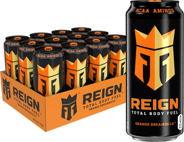 Reign Total Body Fuel, Orange Dreamsicle, Fitness & Performance Drink, 16 Fl Oz (Pack of 12) Reign Au supplements