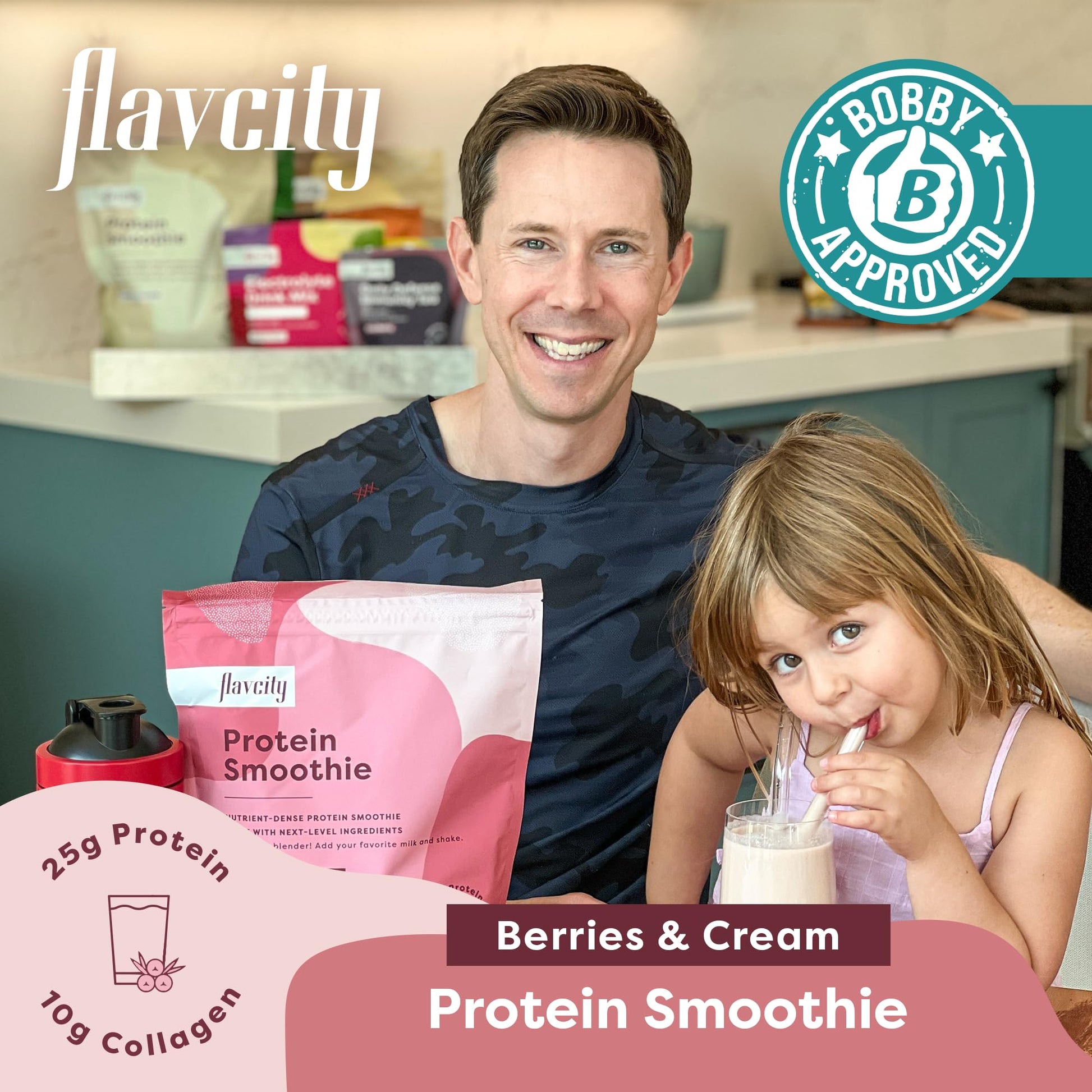 FlavCity Protein Powder Smoothie, Berries & Cream - 100% Grass-Fed Whey Protein FlavCity Au supplements