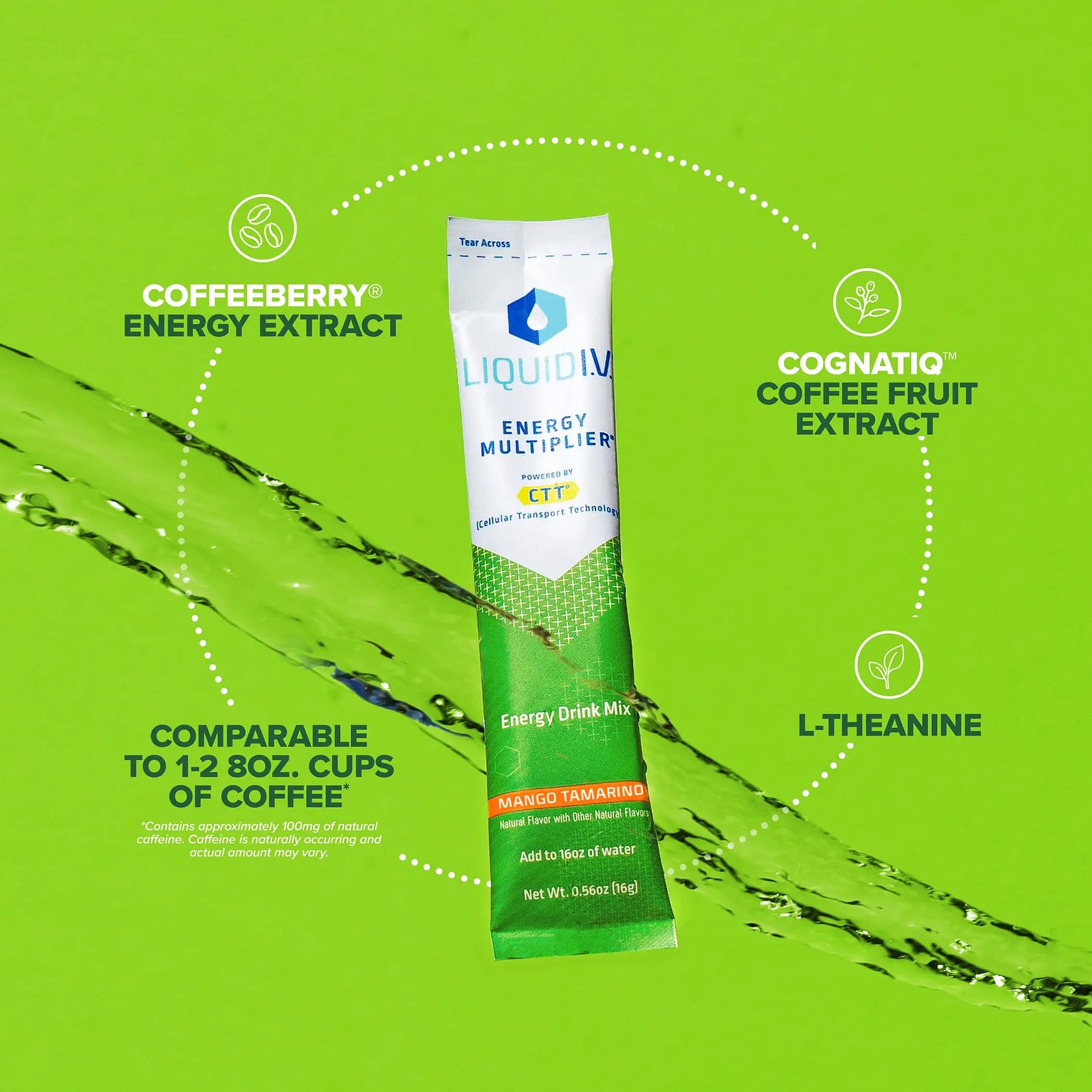 Liquid I.V. Hydration + Energy Multiplier - Mango Tamarind - Hydration Powder Liquid I.V. Au supplements