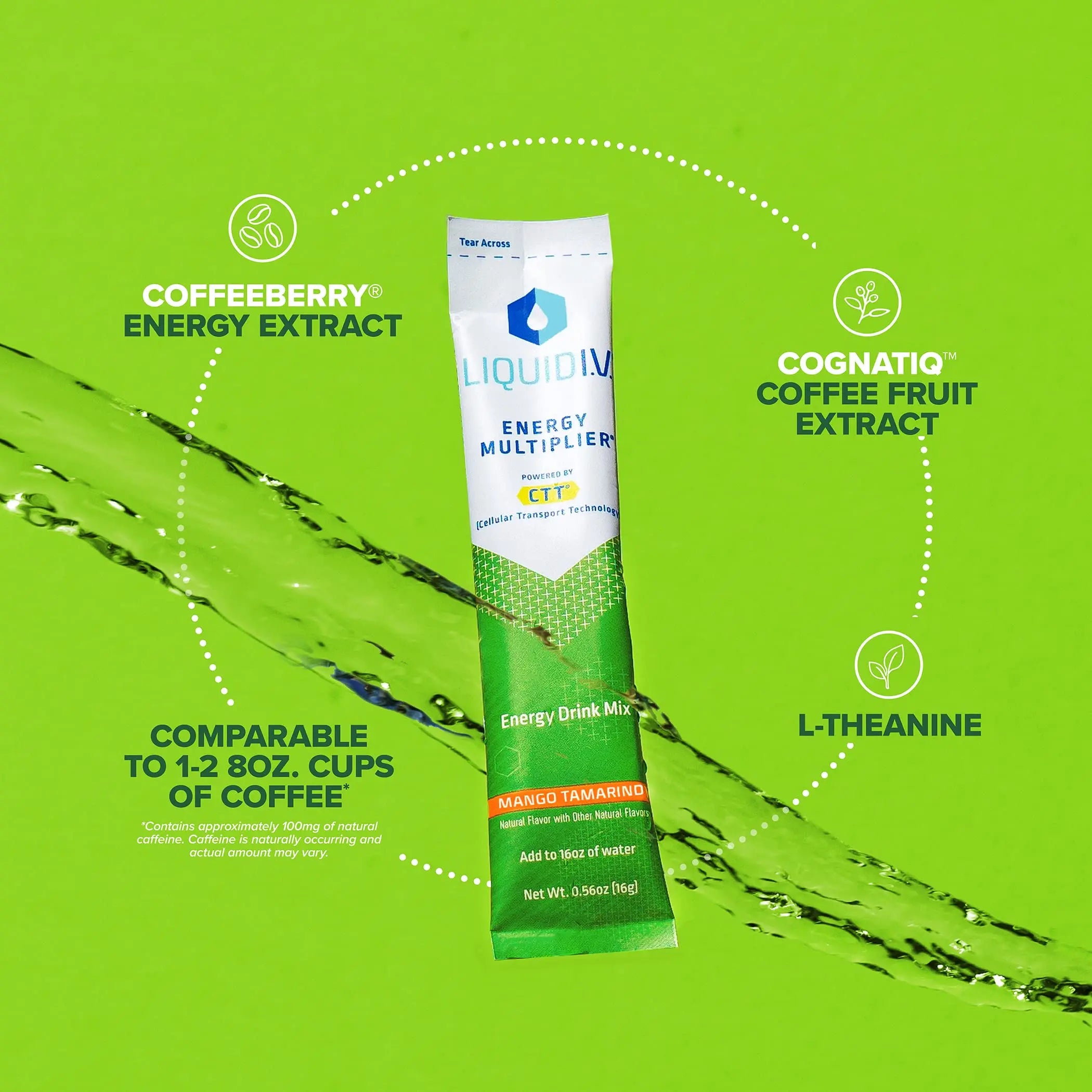 Liquid I.V. Hydration + Energy Multiplier - Mango Tamarind - Hydration Powder Liquid I.V. Au supplements