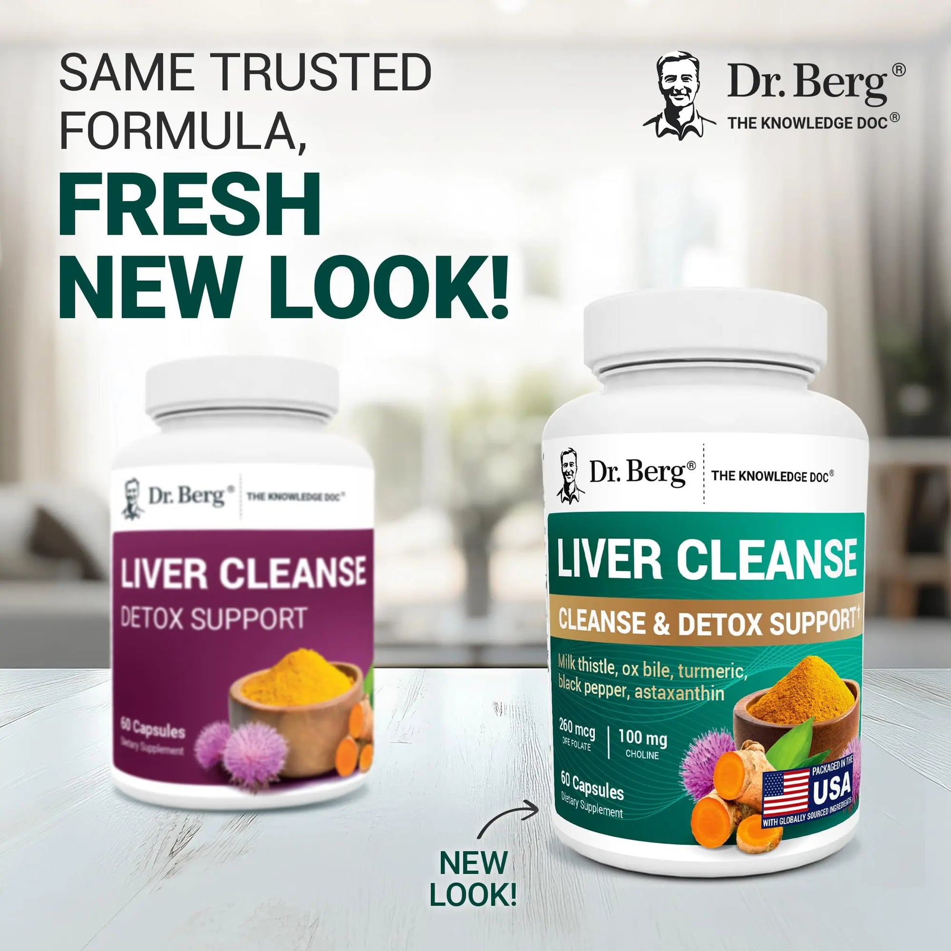Dr. Berg Liver Cleanse Detox Capsules w/Unique Blend of Milk Thistle, Ox Bile & Folate - Liver Supplement Includes Turmeric, Black Pepper & Choline - 60 Capsules Dr. Berg Nutritionals Au supplements