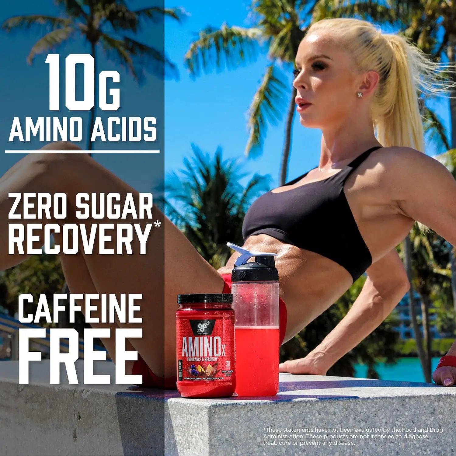 BSN Amino X Muscle Recovery & Endurance Powder with BCAAs, Intra Workout Support, 10 Grams of Amino Acids, Keto Friendly, Caffeine Free, Flavor: Fruit Punch, 30 servings (Packaging May Vary) BSN Au supplements