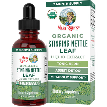 MaryRuth Organics Stinging Nettle Leaf Extract | Detox Supplement Herbal Drops | USDA Organic | Vegan | Non-GMO | Gluten Free | 1 Fluid Oz MARYRUTH'S Au supplements