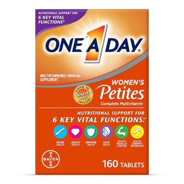 One A Day Women’s Petites Multivitamin,Supplement with Vitamin A, C, D, E and Zinc for Immune Health Support, B Vitamins, Biotin, Folate (as folic acid) & more,Tablet, 160 count ONE A DAY Au supplements