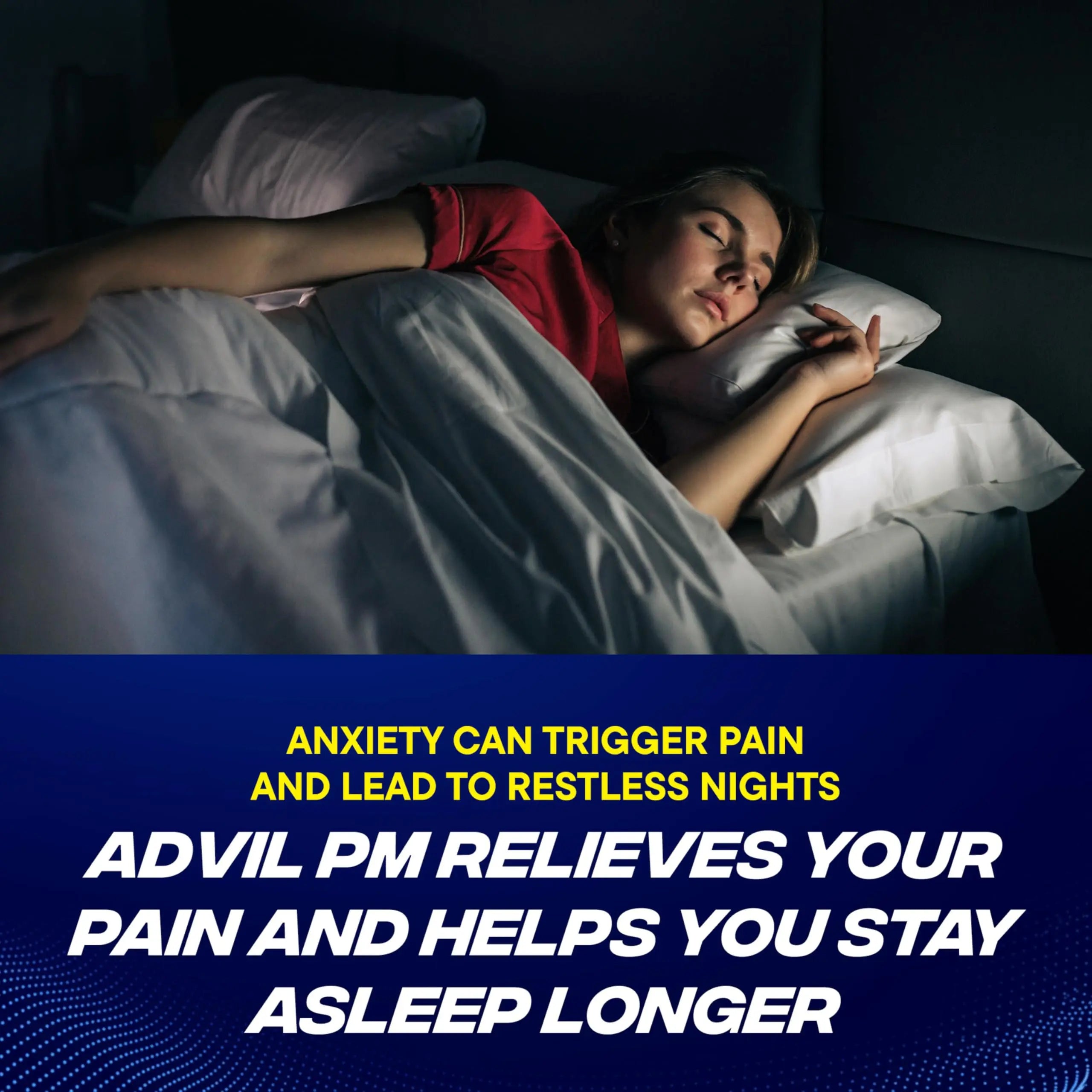 Advil PM Pain Reliever and Nighttime Sleep Aid, Pain Medicine with Ibuprofen for Pain Relief and Diphenhydramine Citrate for a Sleep Aid - 80 Coated Caplets Advil Au supplements