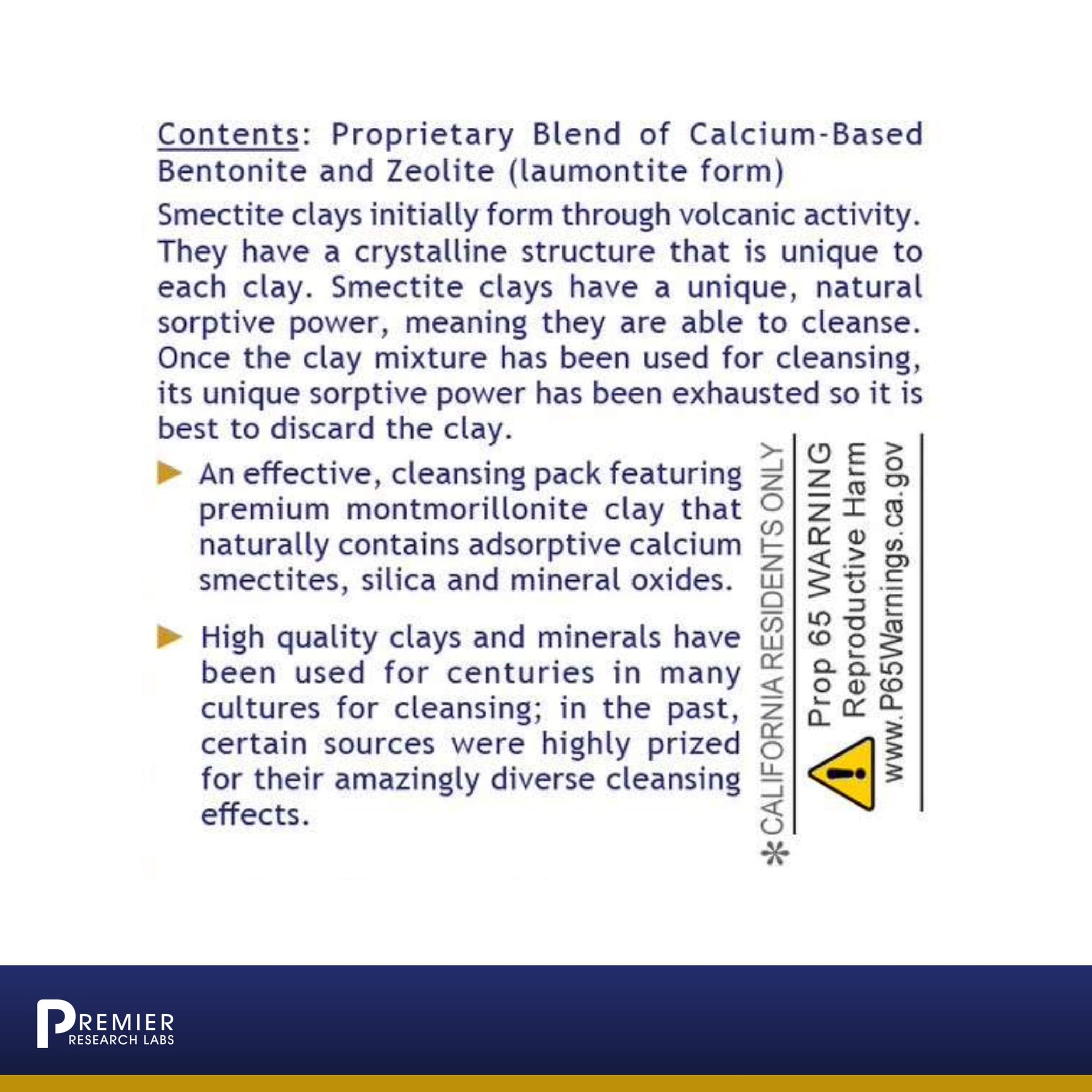 Premier Research Labs Medi-Dental Pack - Detoxifying Volcanic Clay - Dental & Body Cleansing - With Calcium Smectites Silica & Mineral Oxides - 5 oz Premier Research Labs Au supplements